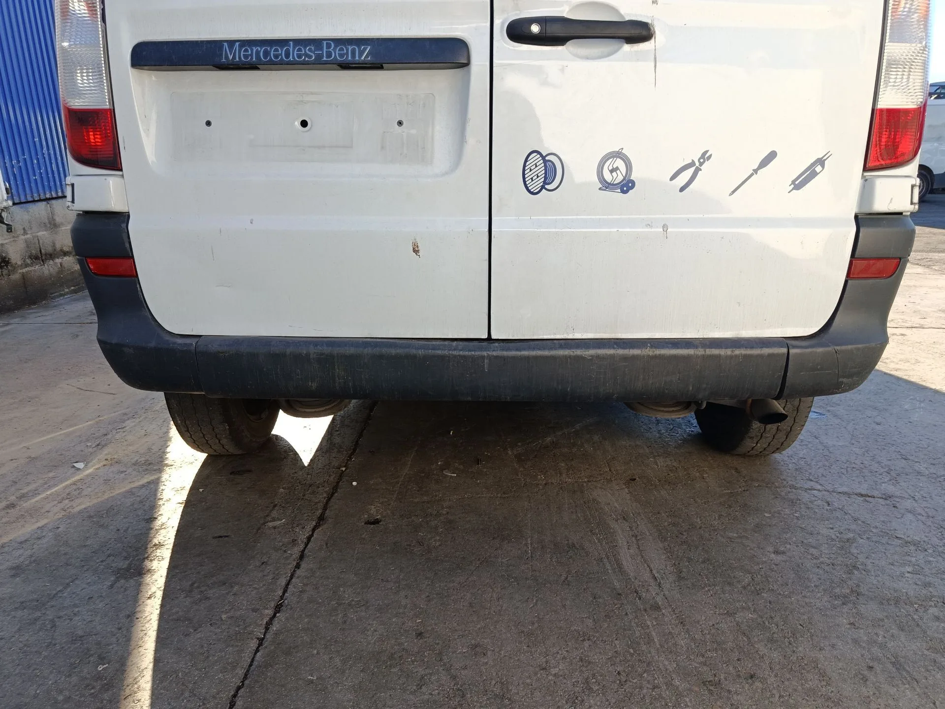 Refuerzo Paragolpes Trasero para Mercedes-Benz Vito / Mixto Furgoneta (W639)