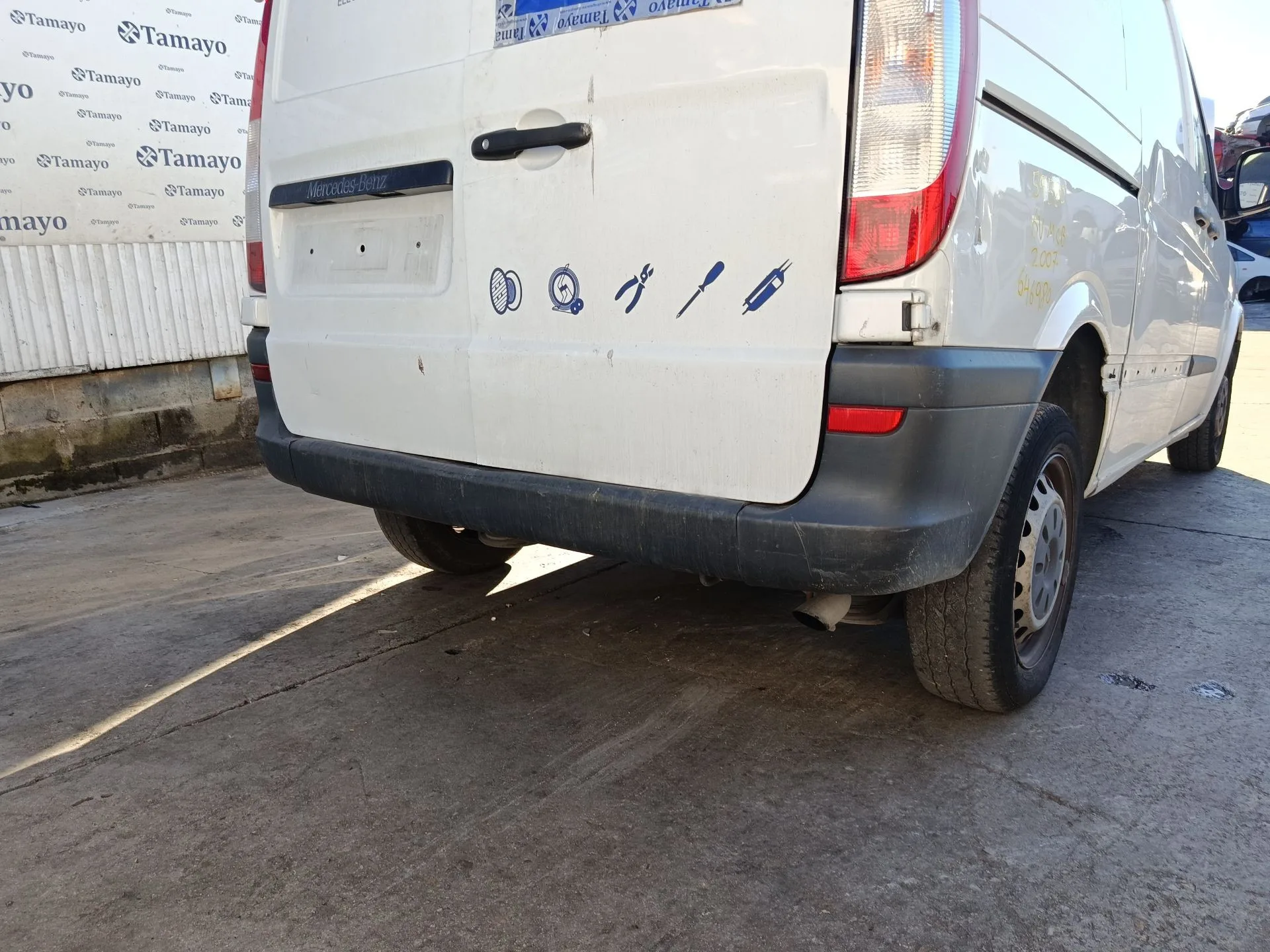 Refuerzo Paragolpes Trasero para Mercedes-Benz Vito / Mixto Furgoneta (W639)