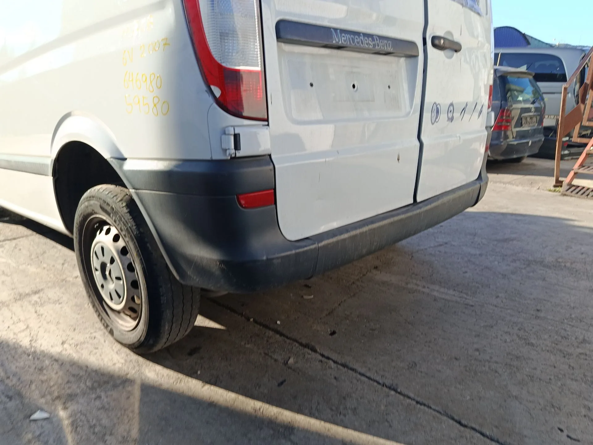 Refuerzo Paragolpes Trasero para Mercedes-Benz Vito / Mixto Furgoneta (W639)
