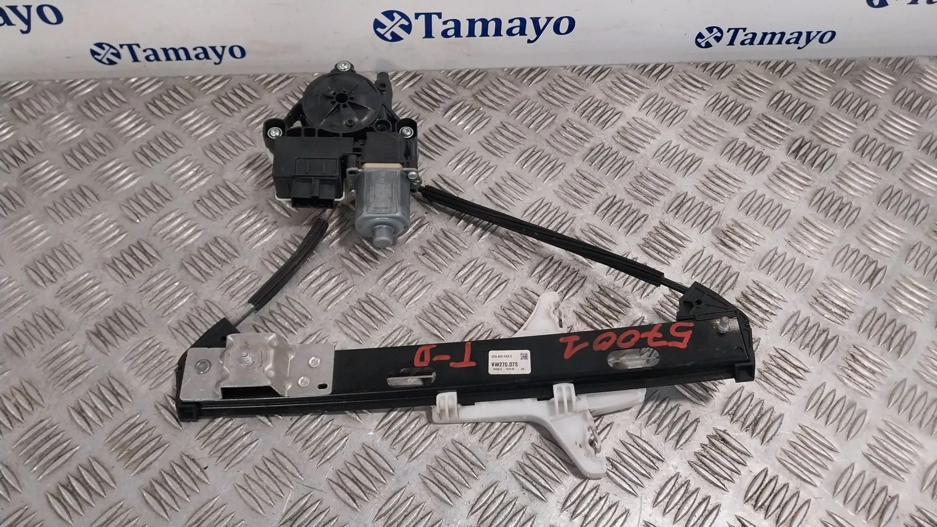 Elevalunas Trasero Derecho para Volkswagen Polo Vi (Aw1, Bz1, Ae1)