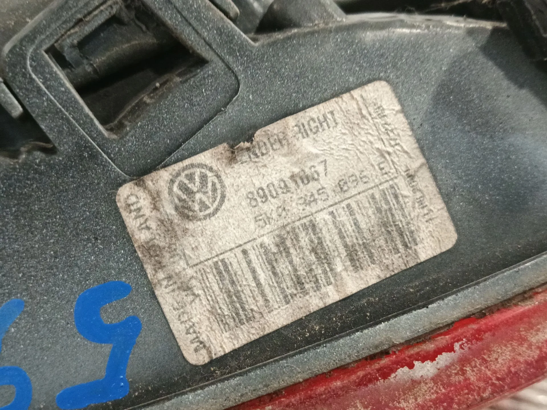 Piloto Trasero Derecho para Volkswagen Golf Vi (5K1)