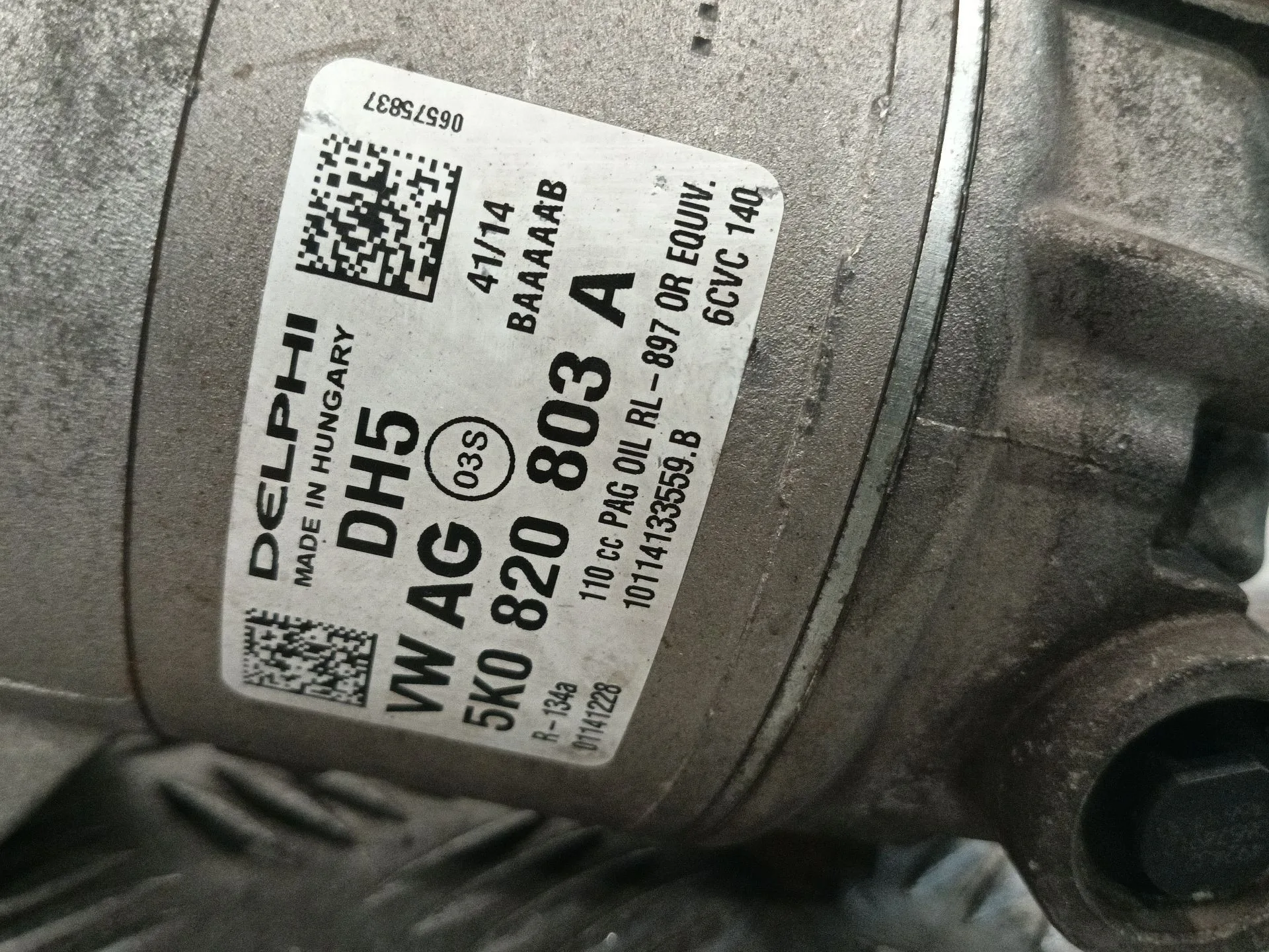 Compresor Aire Acondicionado para Volkswagen Caddy Iii Furgoneta/Monovolumen (2Ka, 2Kh, 2Ca, 2Ch)