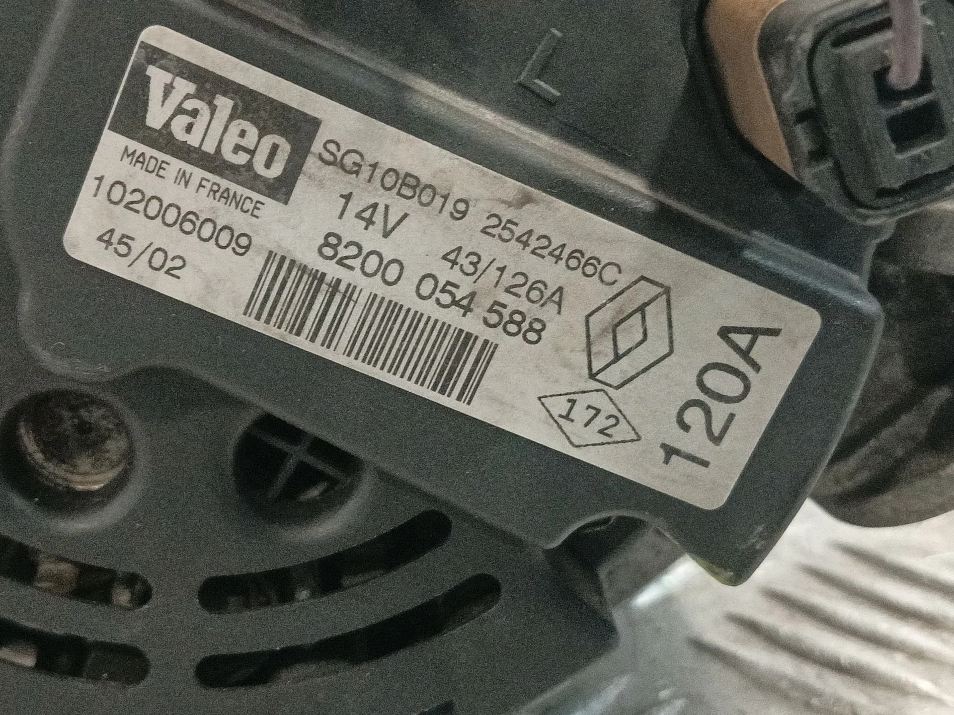 Alternador para Renault Megane I Classic (La0/1_)