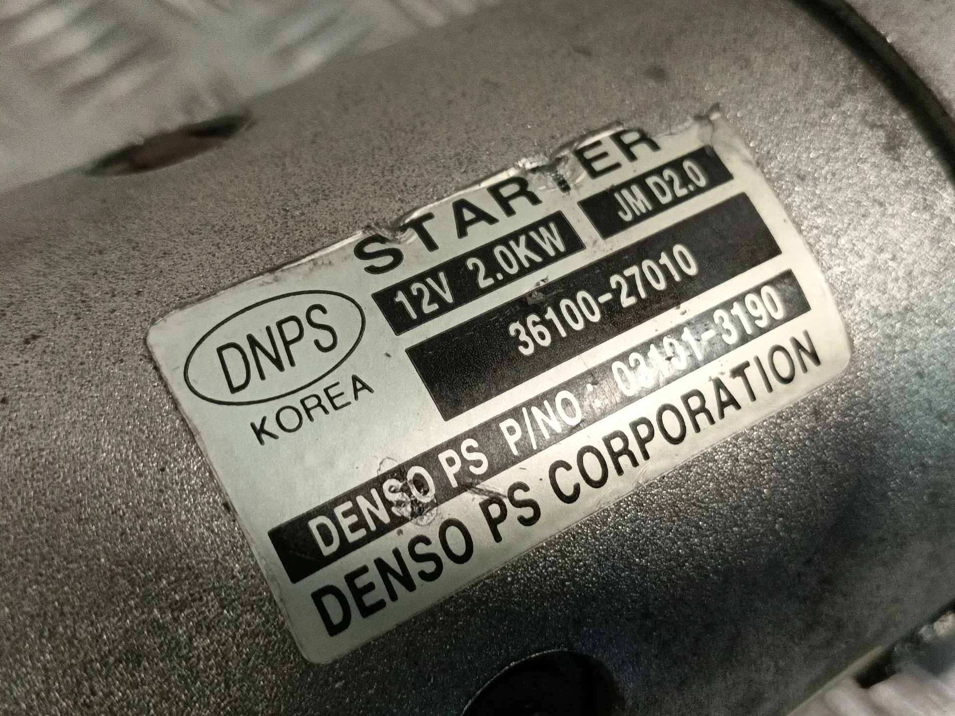 Motor Arranque para Kia Sportage