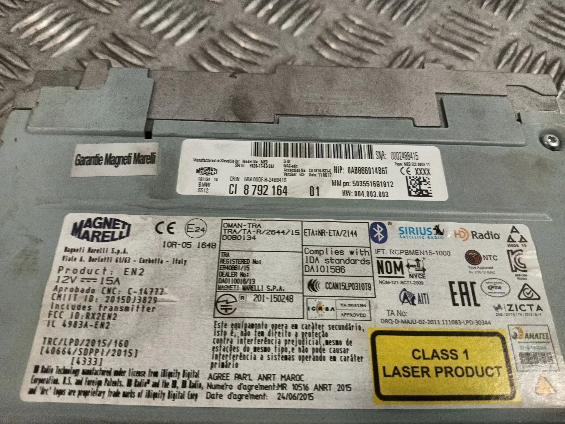 Sistema Audio / Radio Cd para Bmw 1 (F21)