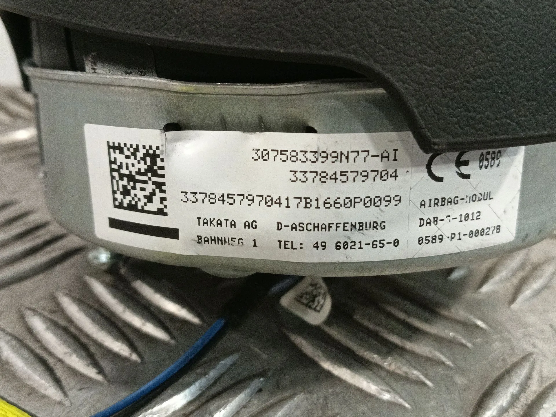 Airbag Delantero Izquierdo para Bmw 1 (F21)