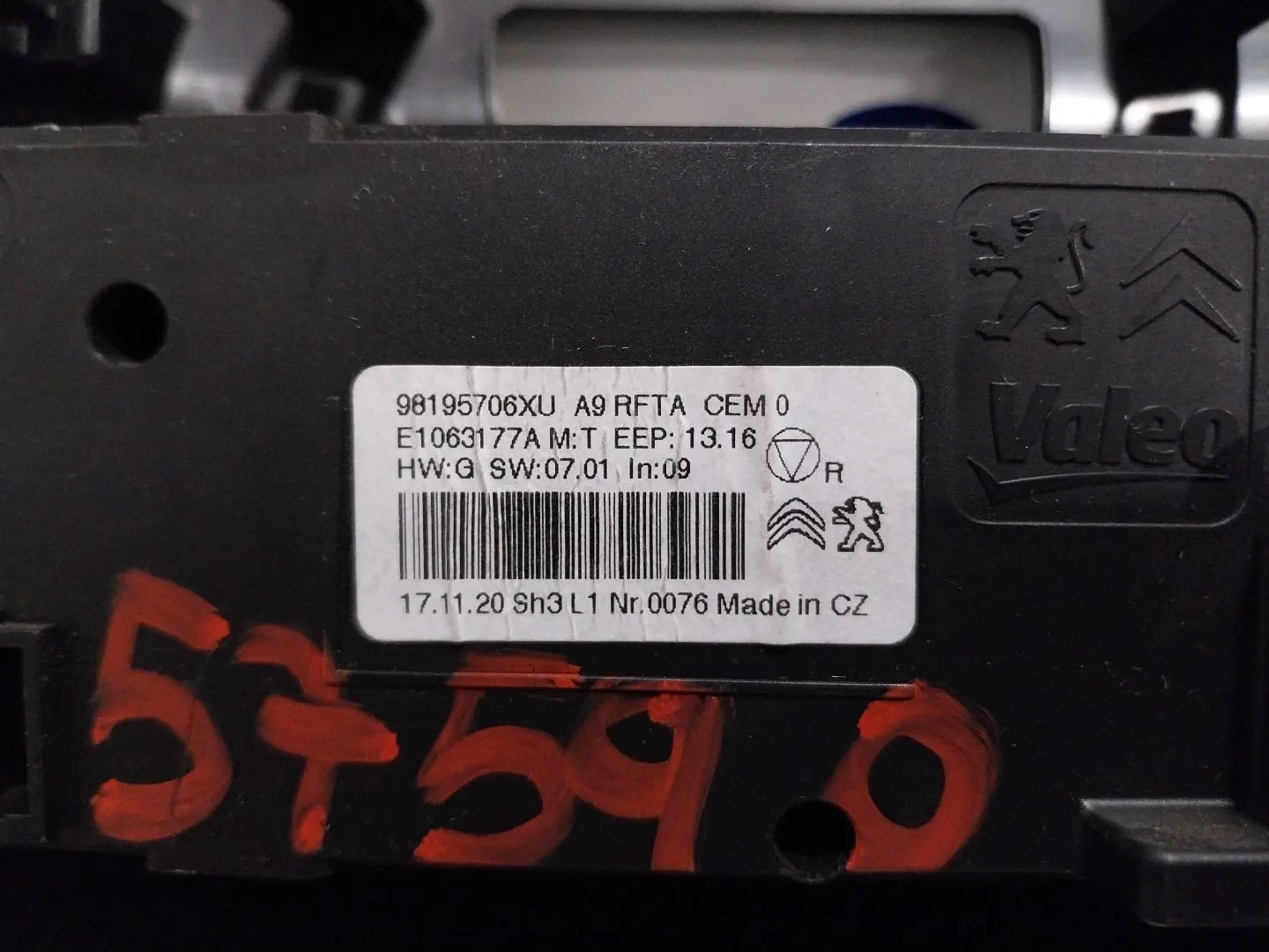 Mando Climatizador para Peugeot 2008 (--.2013->)