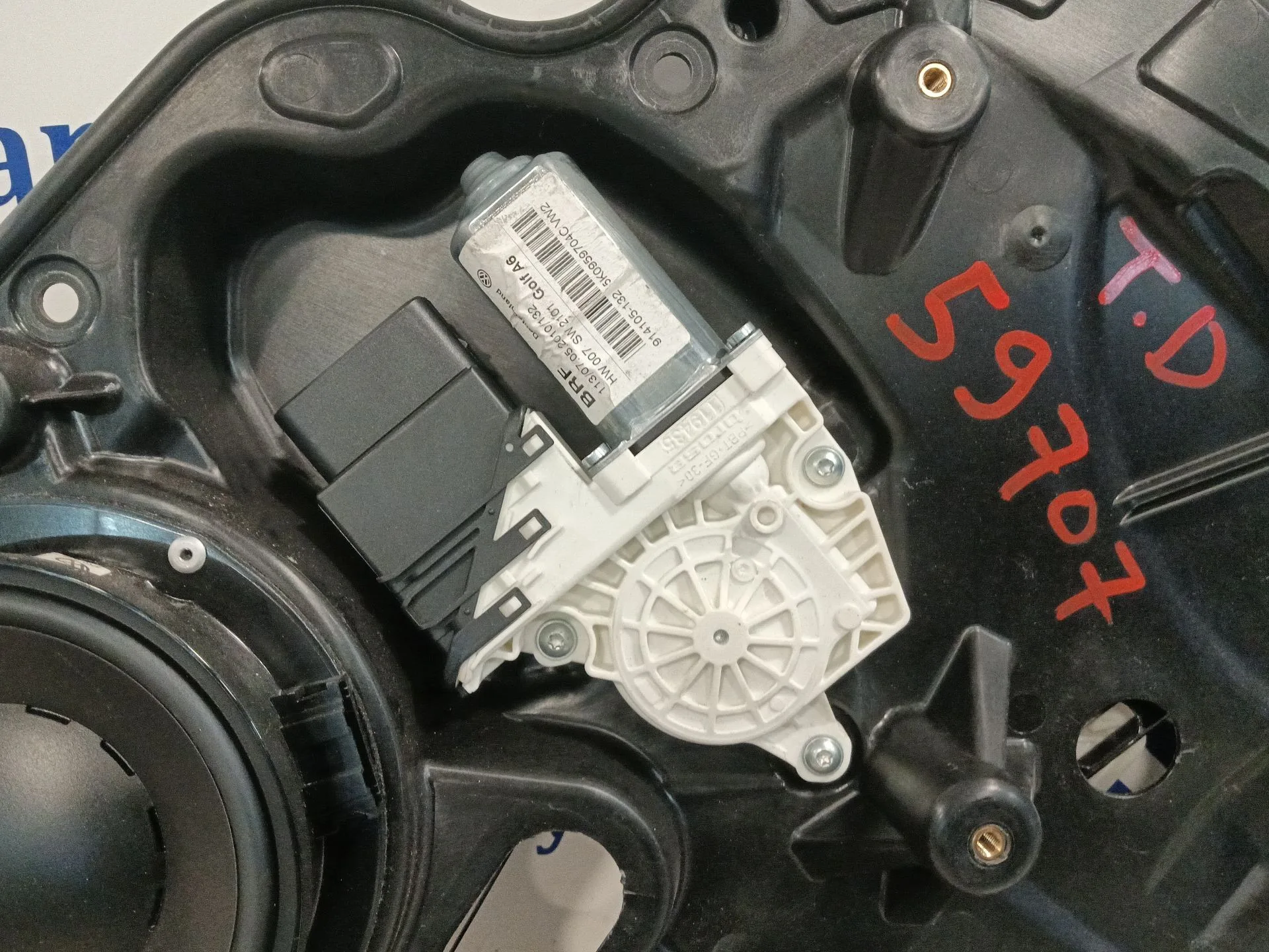 Elevalunas Trasero Derecho para Volkswagen Golf Vi (5K1)