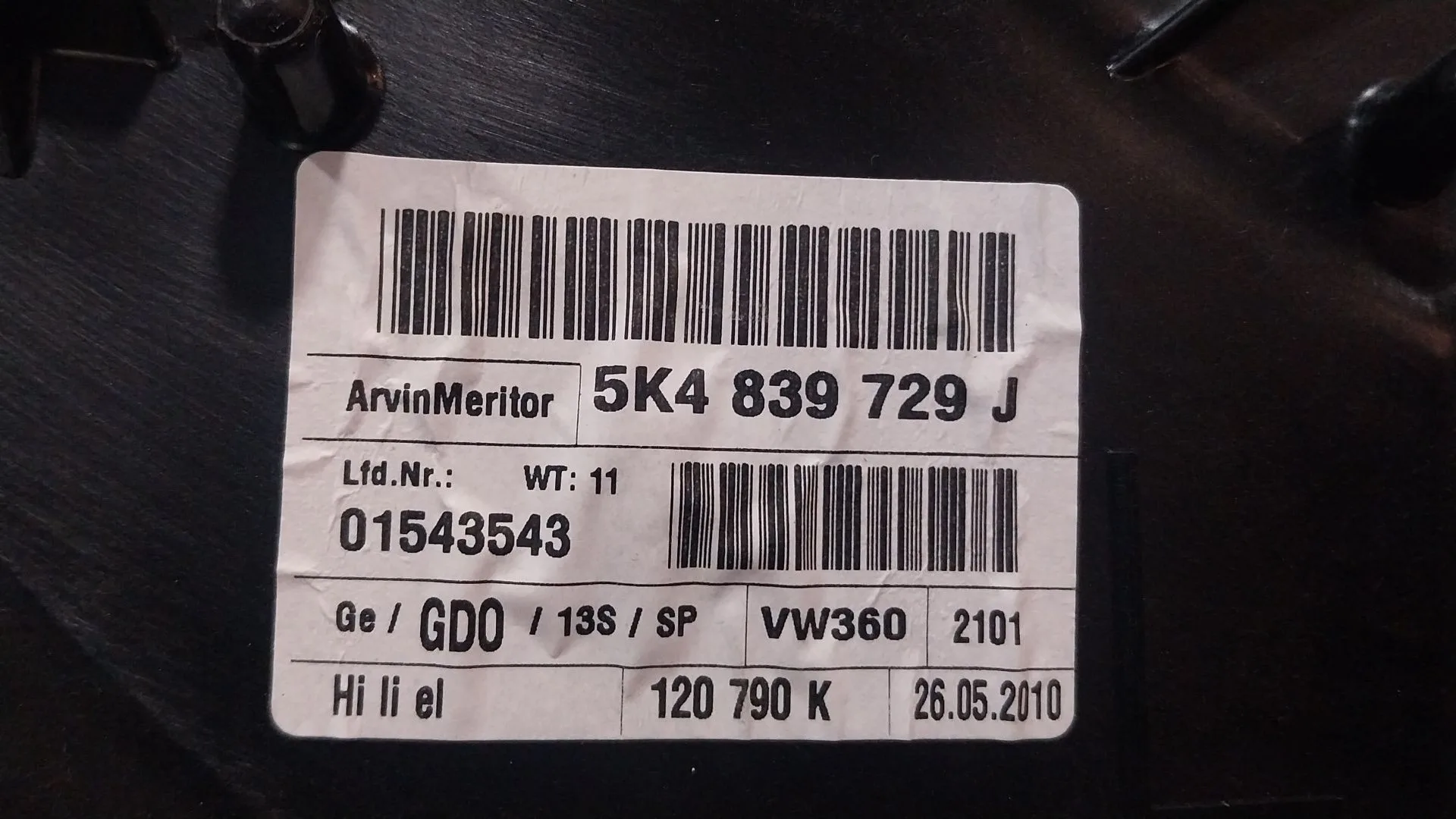 Elevalunas Trasero Izquierdo para Volkswagen Golf Vi (5K1)