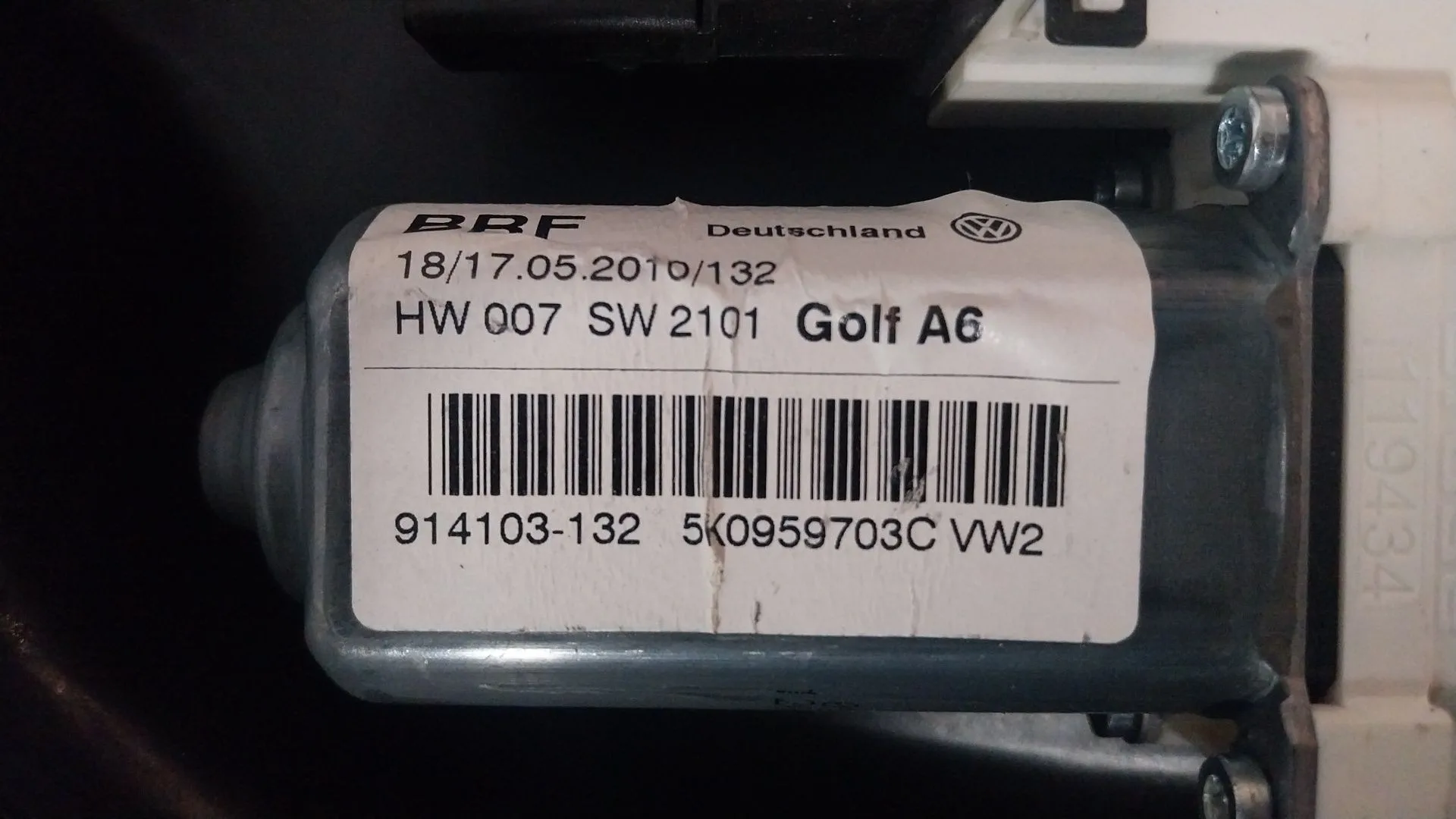 Elevalunas Trasero Izquierdo para Volkswagen Golf Vi (5K1)