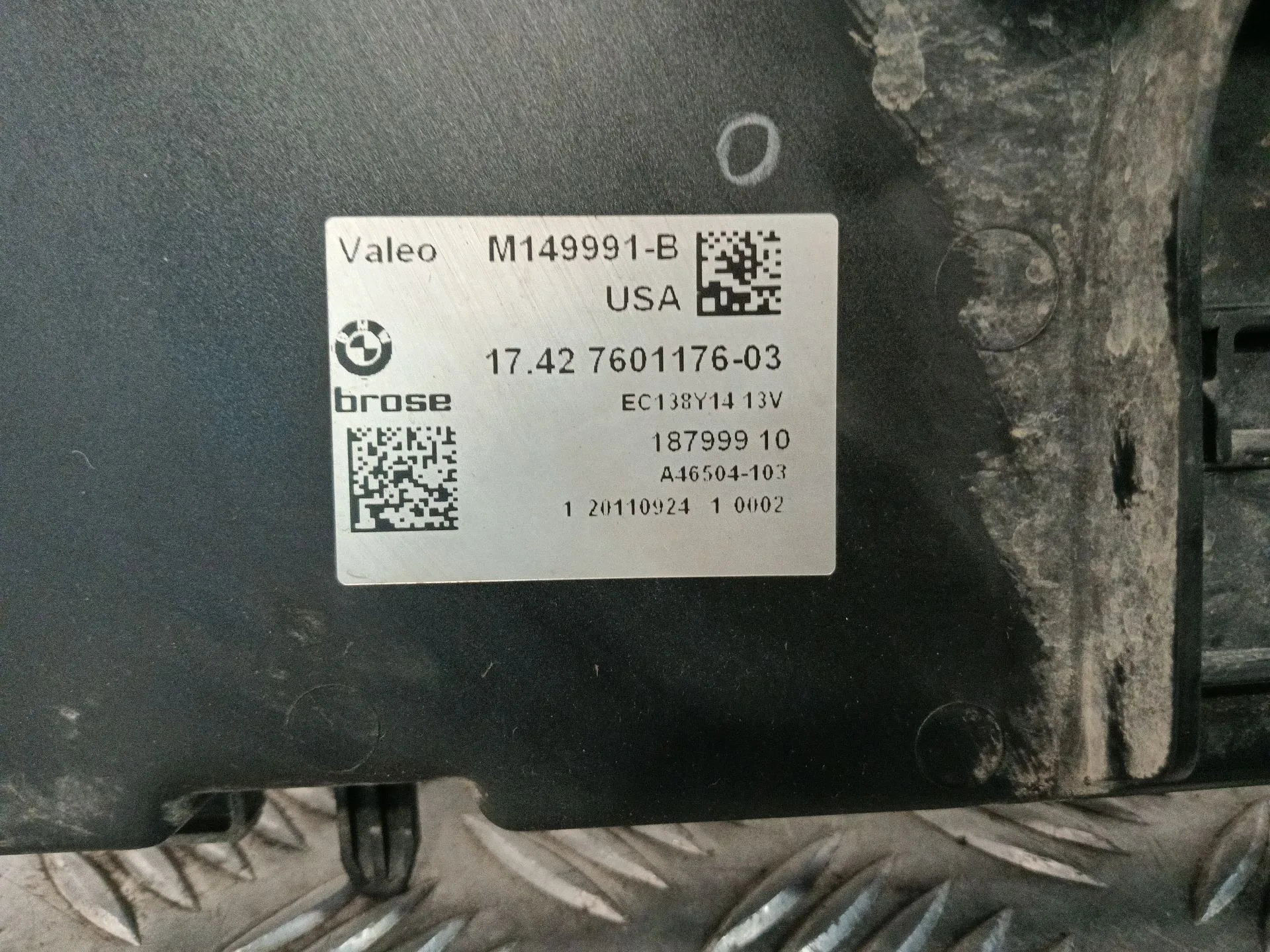Electroventilador para Bmw X3 (F25)