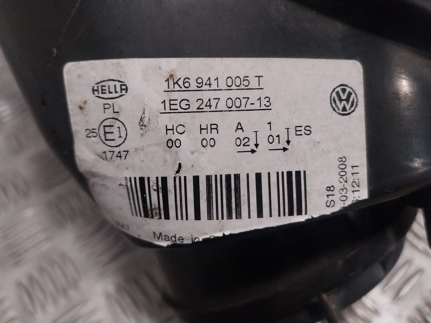 Faro Izquierdo para Volkswagen Golf V (1K1)