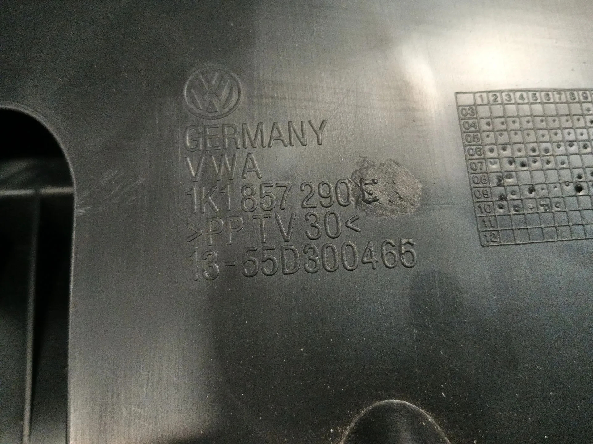 Guantera para Volkswagen Golf Vi (5K1)