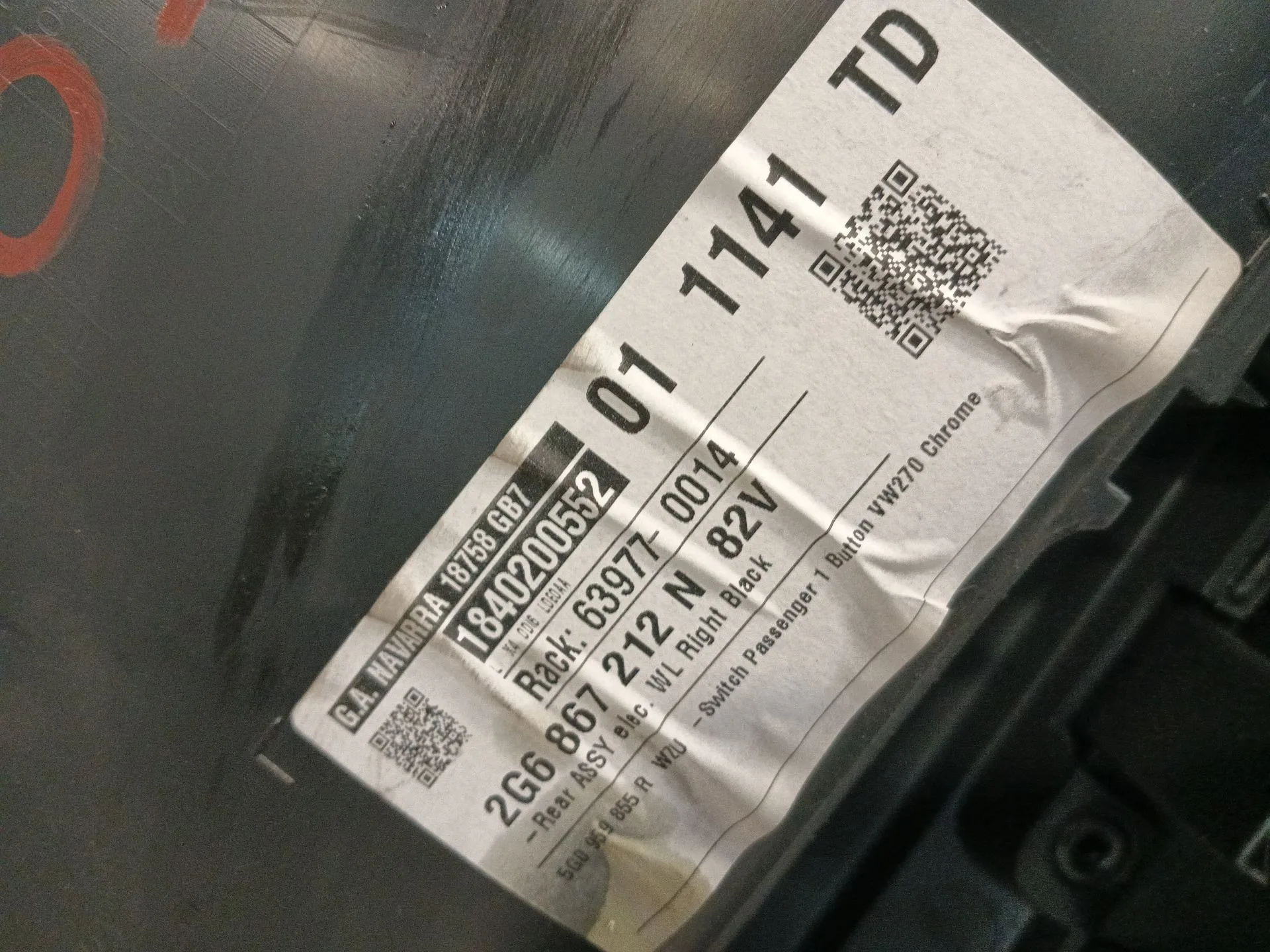 Guarnecido Puerta Trasera Derecha para Volkswagen Polo Vi (Aw1, Bz1, Ae1)