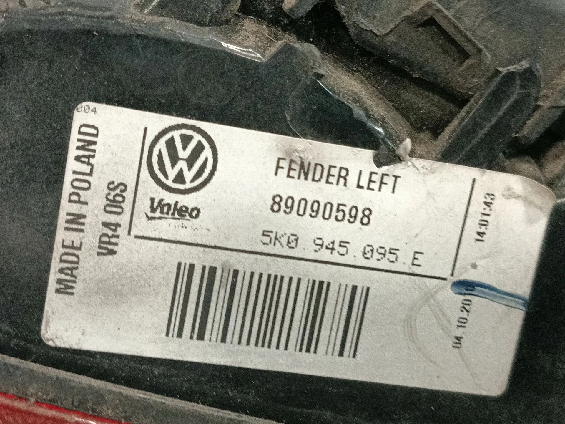 Piloto Trasero Izquierdo para Volkswagen Golf Vi (5K1)