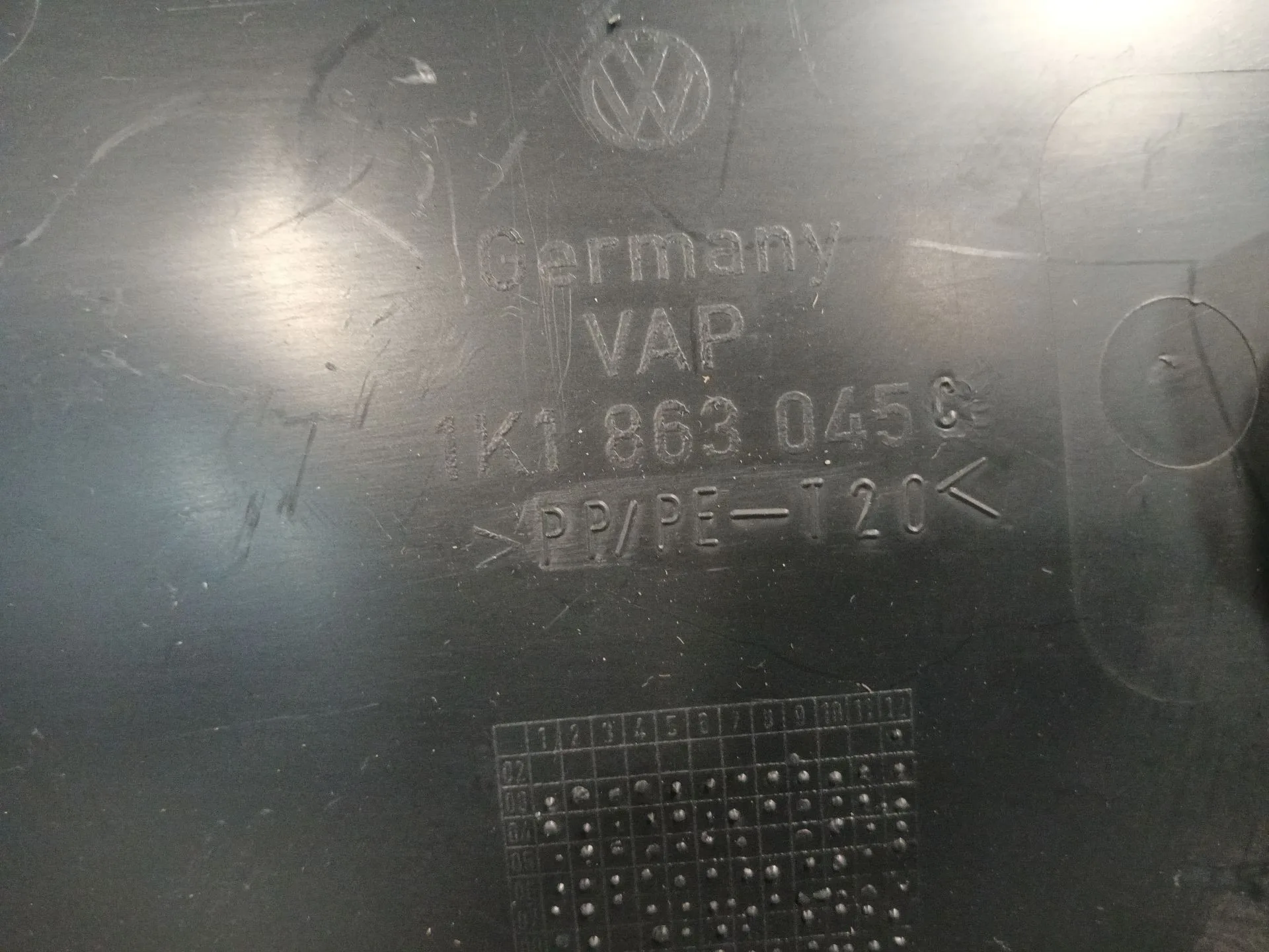 Plastico Varios para Volkswagen Golf Vi (5K1)