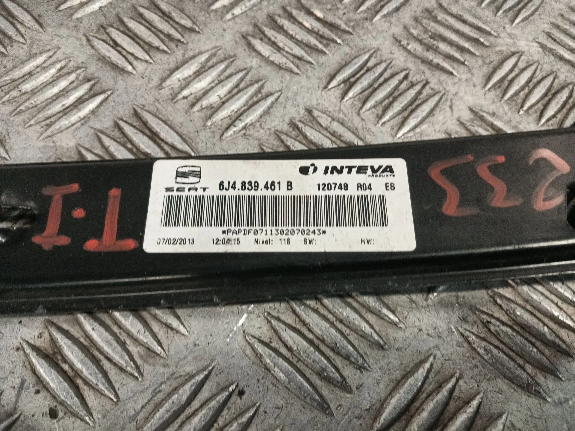 Elevalunas Trasero Izquierdo para Seat Ibiza (6J5)