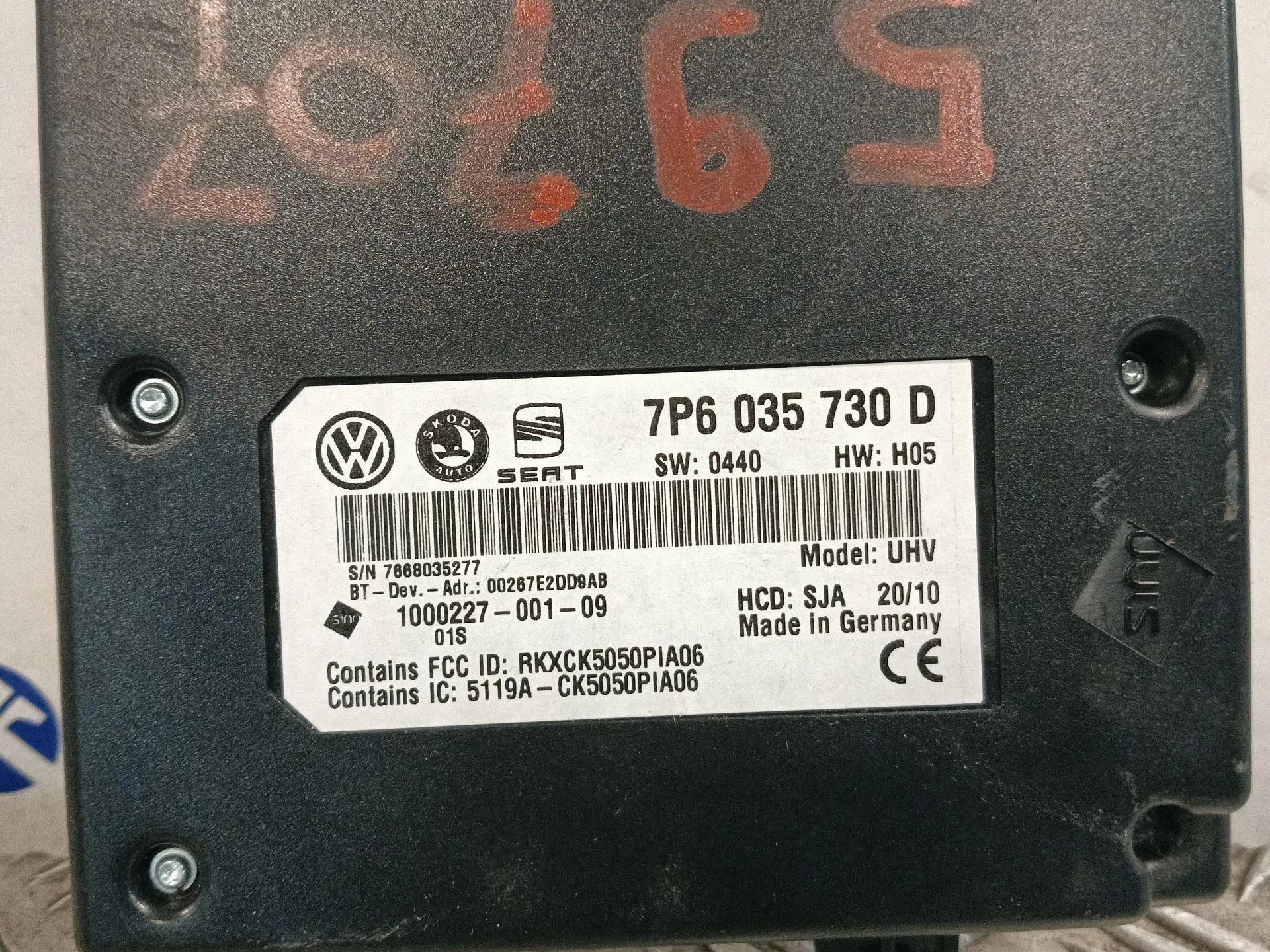 Modulo Electronico para Volkswagen Golf Vi (5K1)