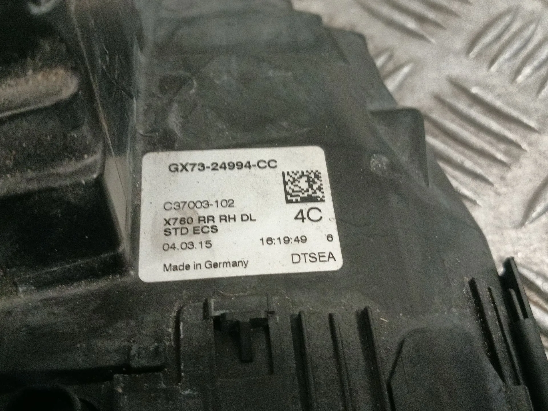 Cerradura Puerta Trasera Derecha para Jaguar Xe (X760)