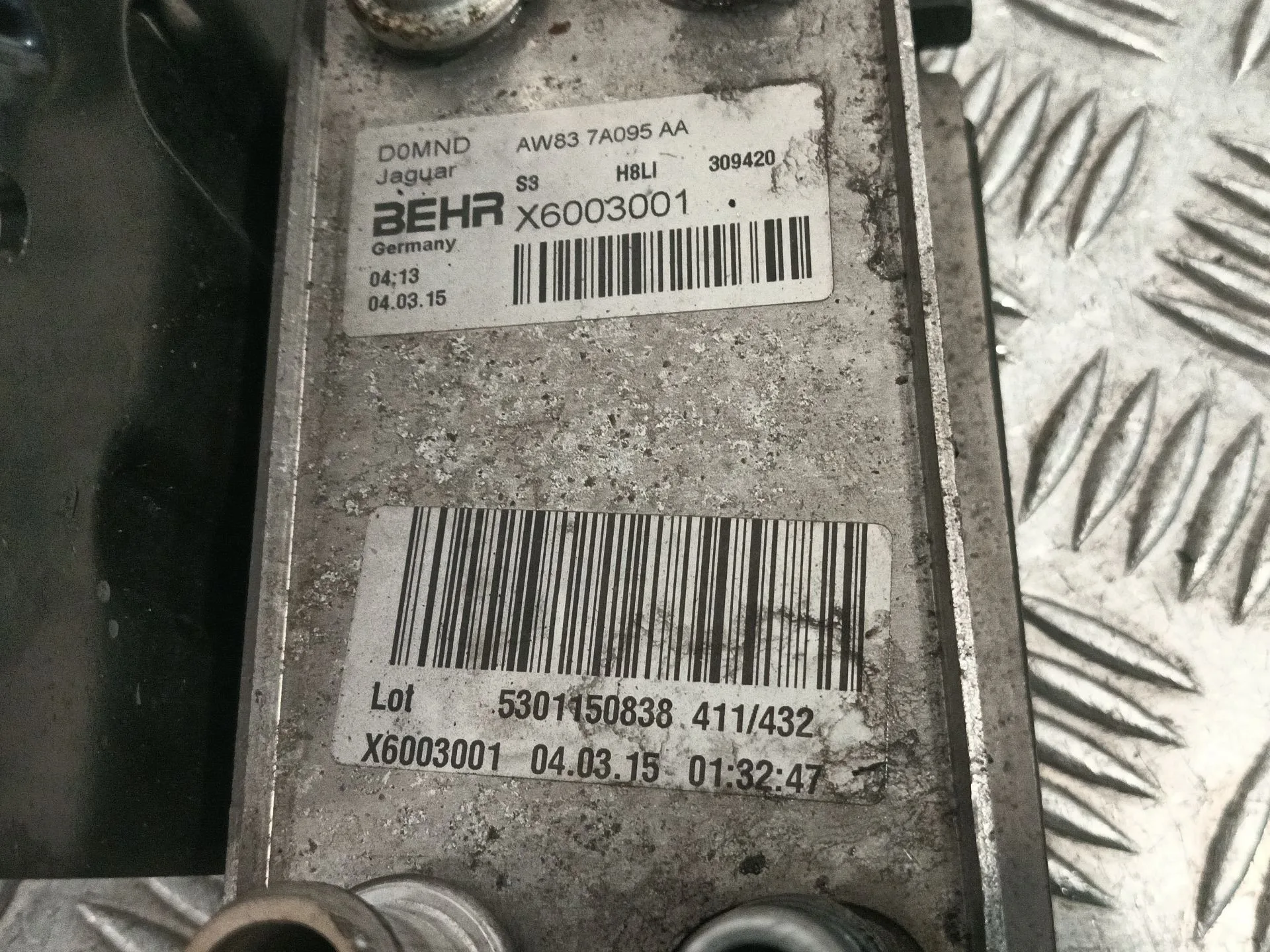 Enfriador Aceite Motor para Jaguar Xe (X760)