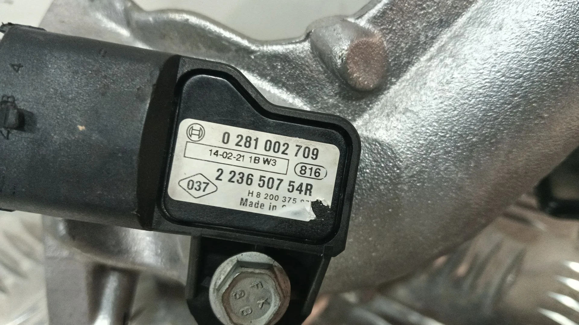 Tubo Egr para Renault Scenic Ii