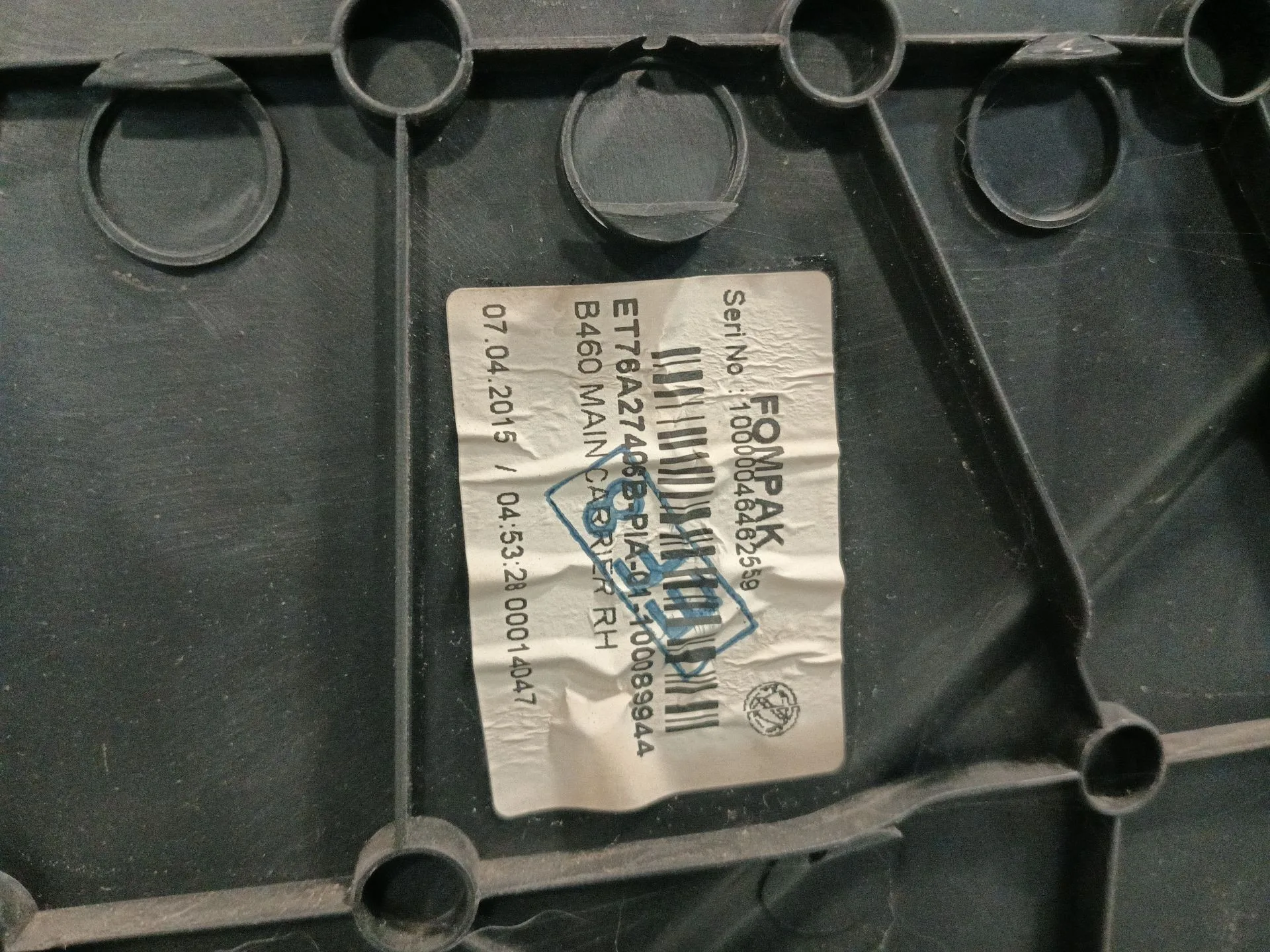 Guarnecido Puerta Trasera Izquierda para Ford Tourneo Courier B460 Monospace