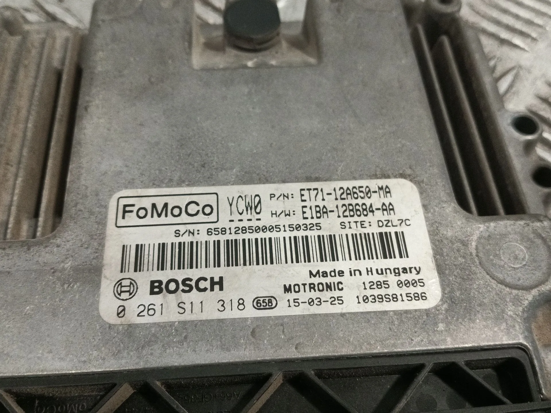 Centralita Motor Uce para Ford Tourneo Courier B460 Monospace