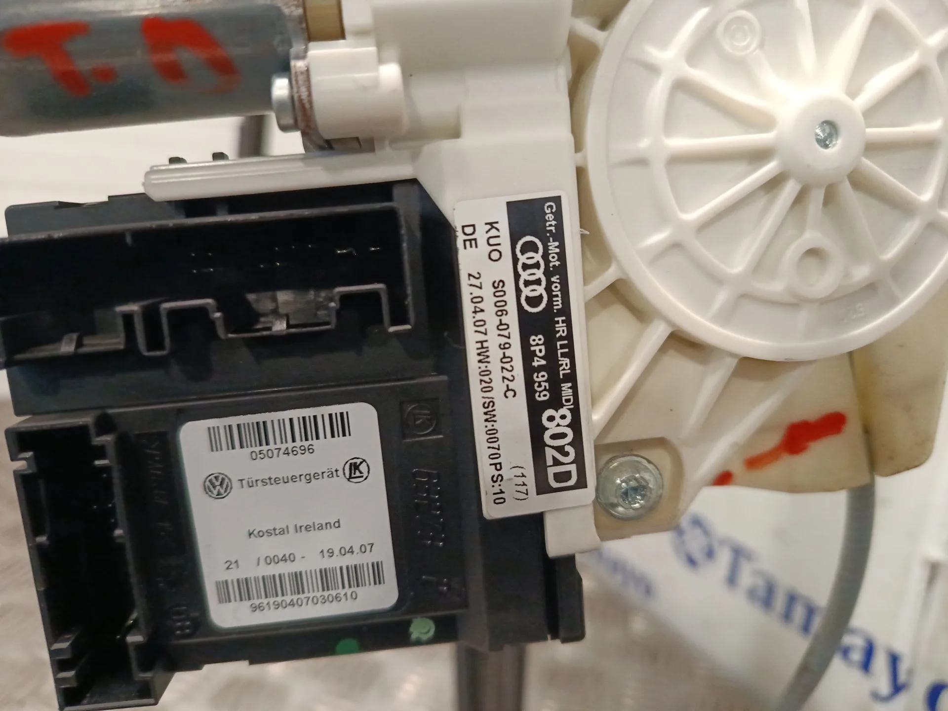 Elevalunas Trasero Derecho para Audi A3 (8P1)