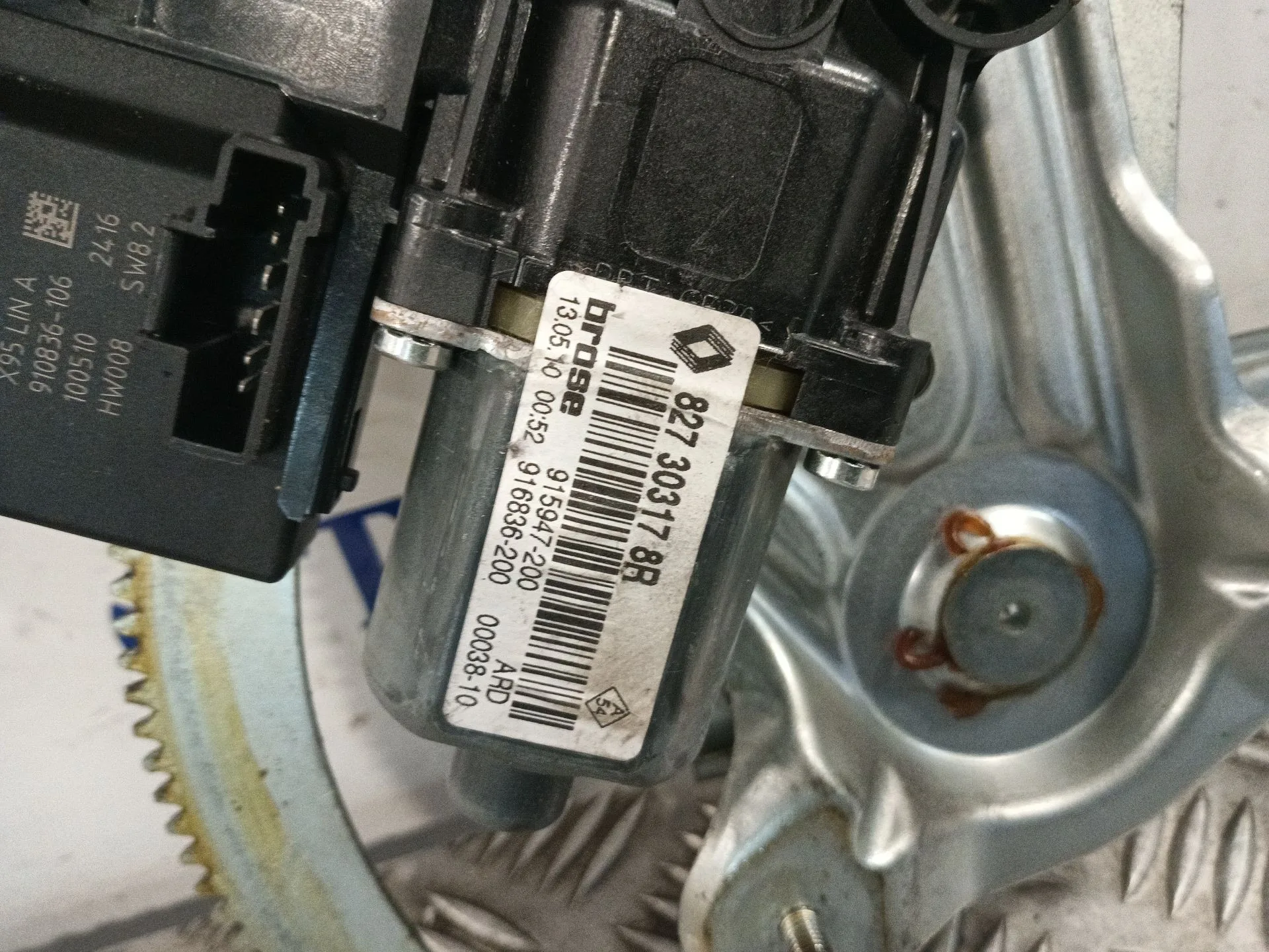 Elevalunas Trasero Derecho para Renault Scenic Iii (Jz0/1_)