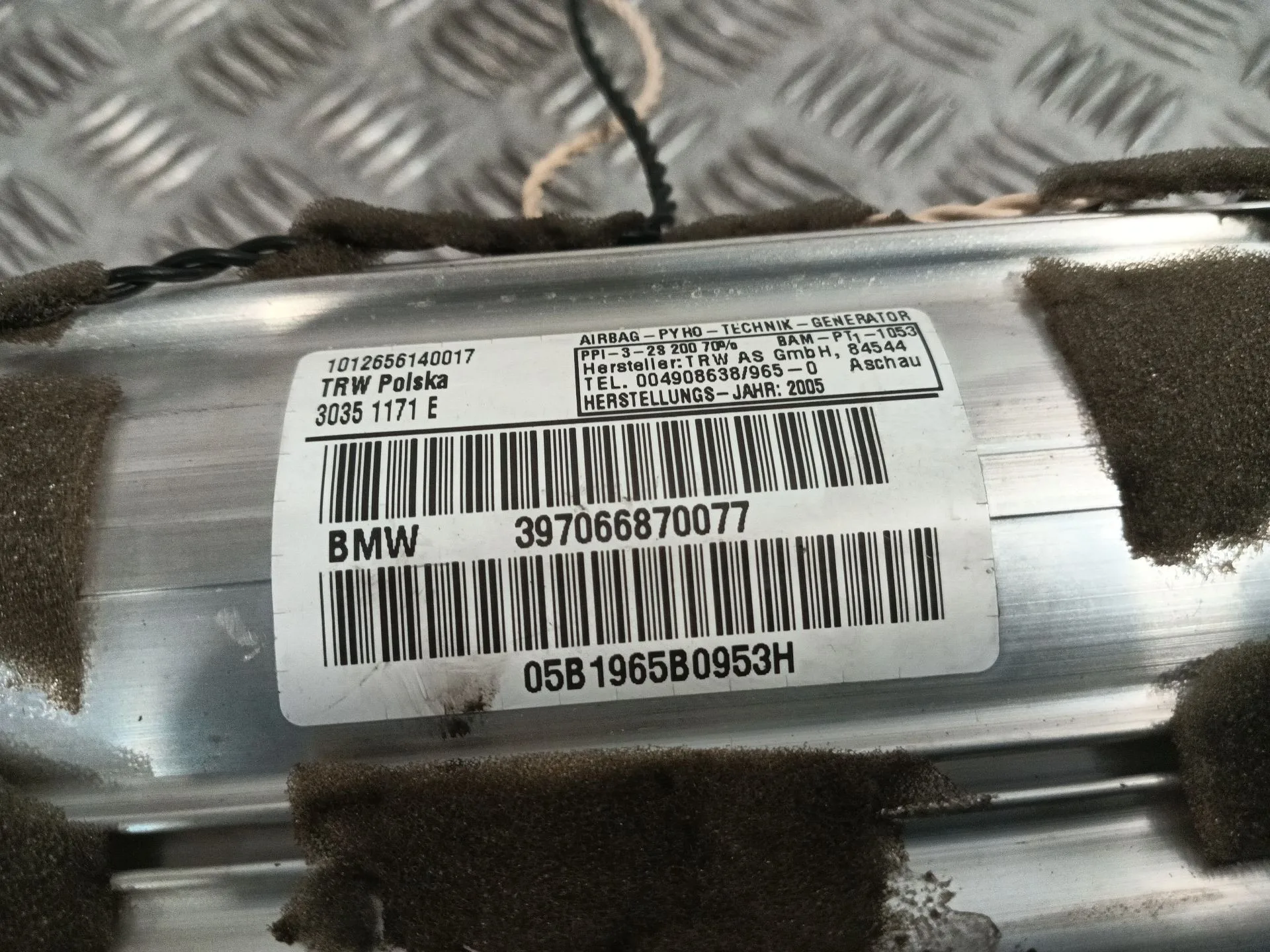Airbag Delantero Derecho para Bmw Serie 1 Berlina (E81/E87)