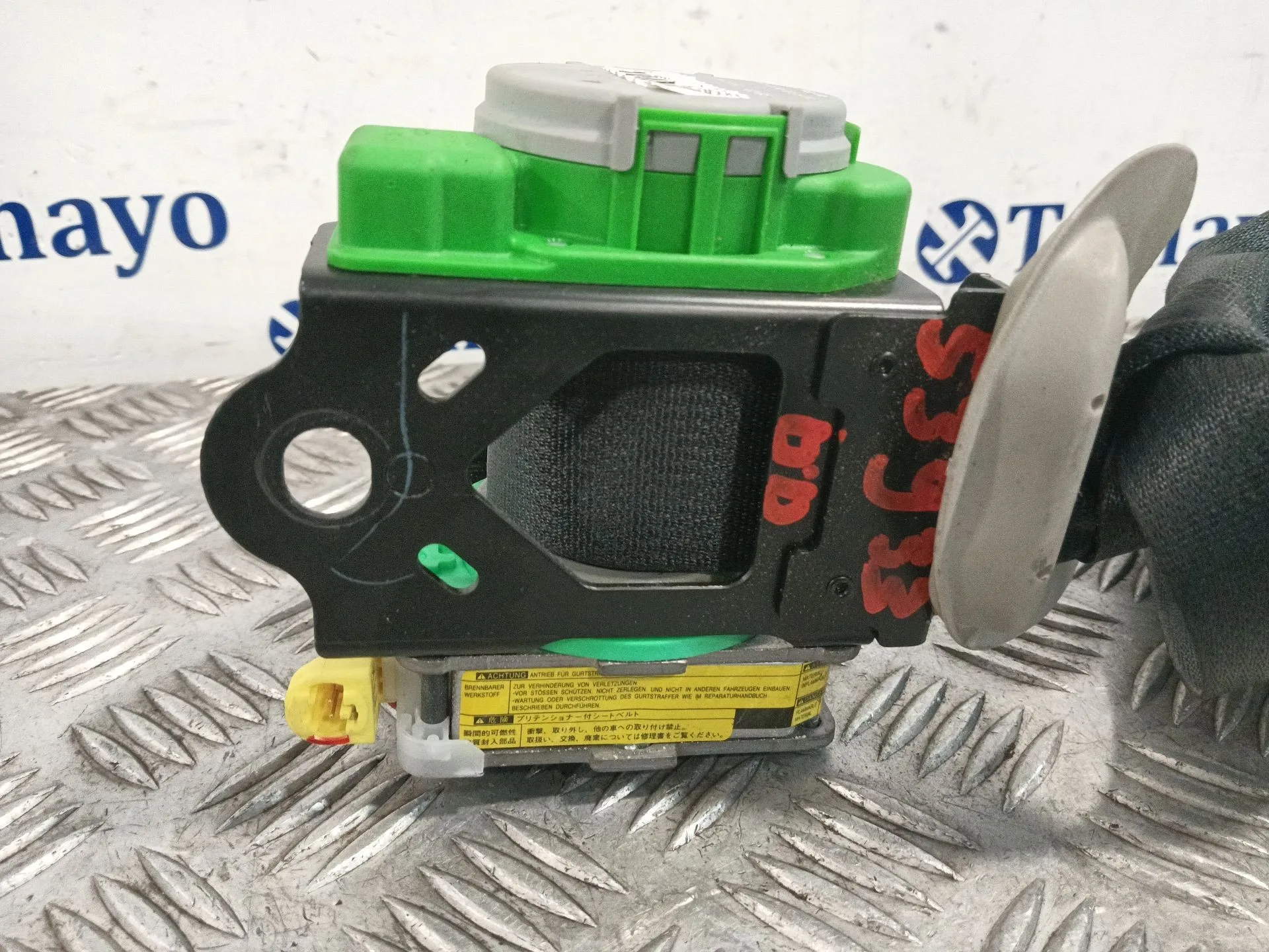 Cinturon Seguridad Delantero Derecho para Toyota Auris