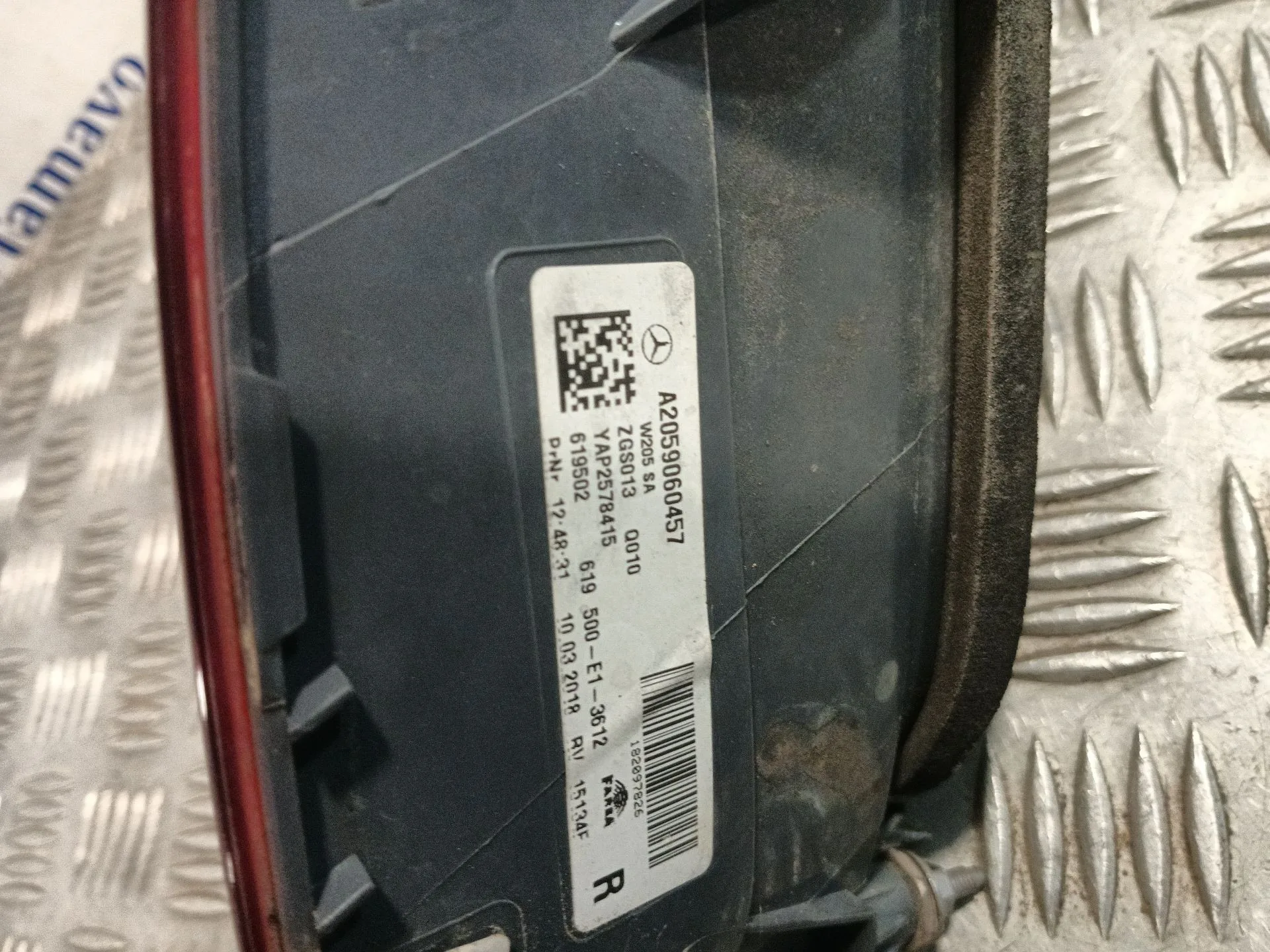 Piloto Trasero Derecho para Mercedes-Benz Clase C (W205)