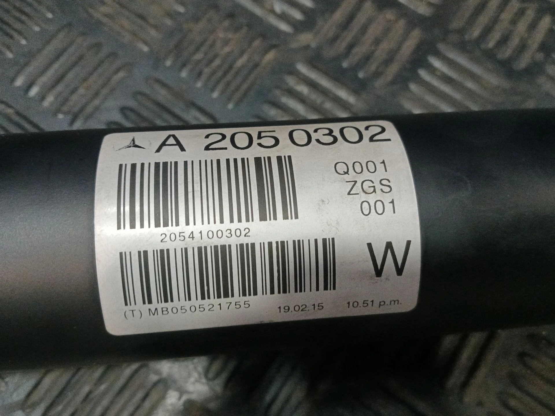 Transmision Central Trasera para Mercedes-Benz Clase C (W205)