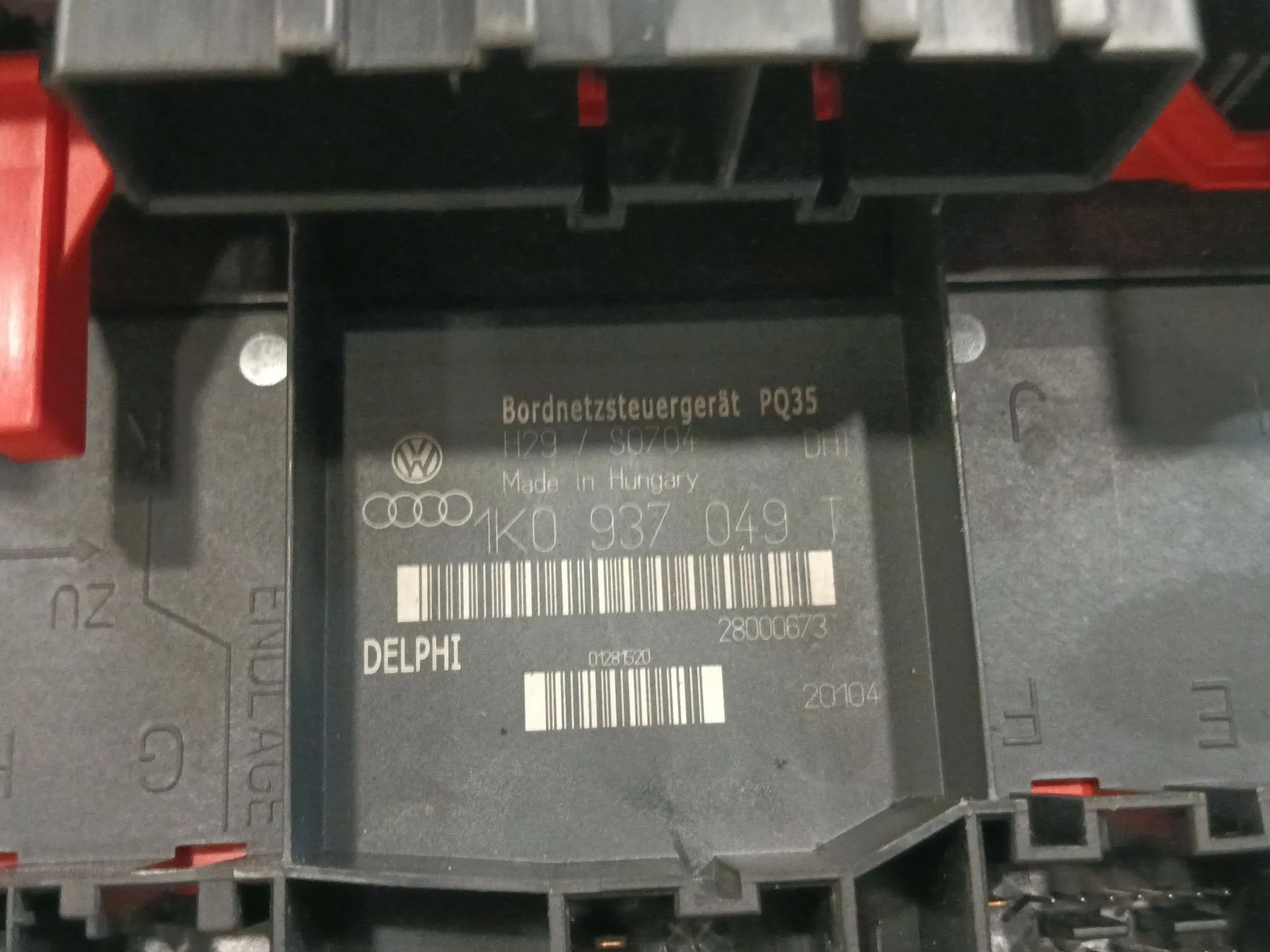 Caja Reles / Fusibles para Volkswagen Golf V (1K1)