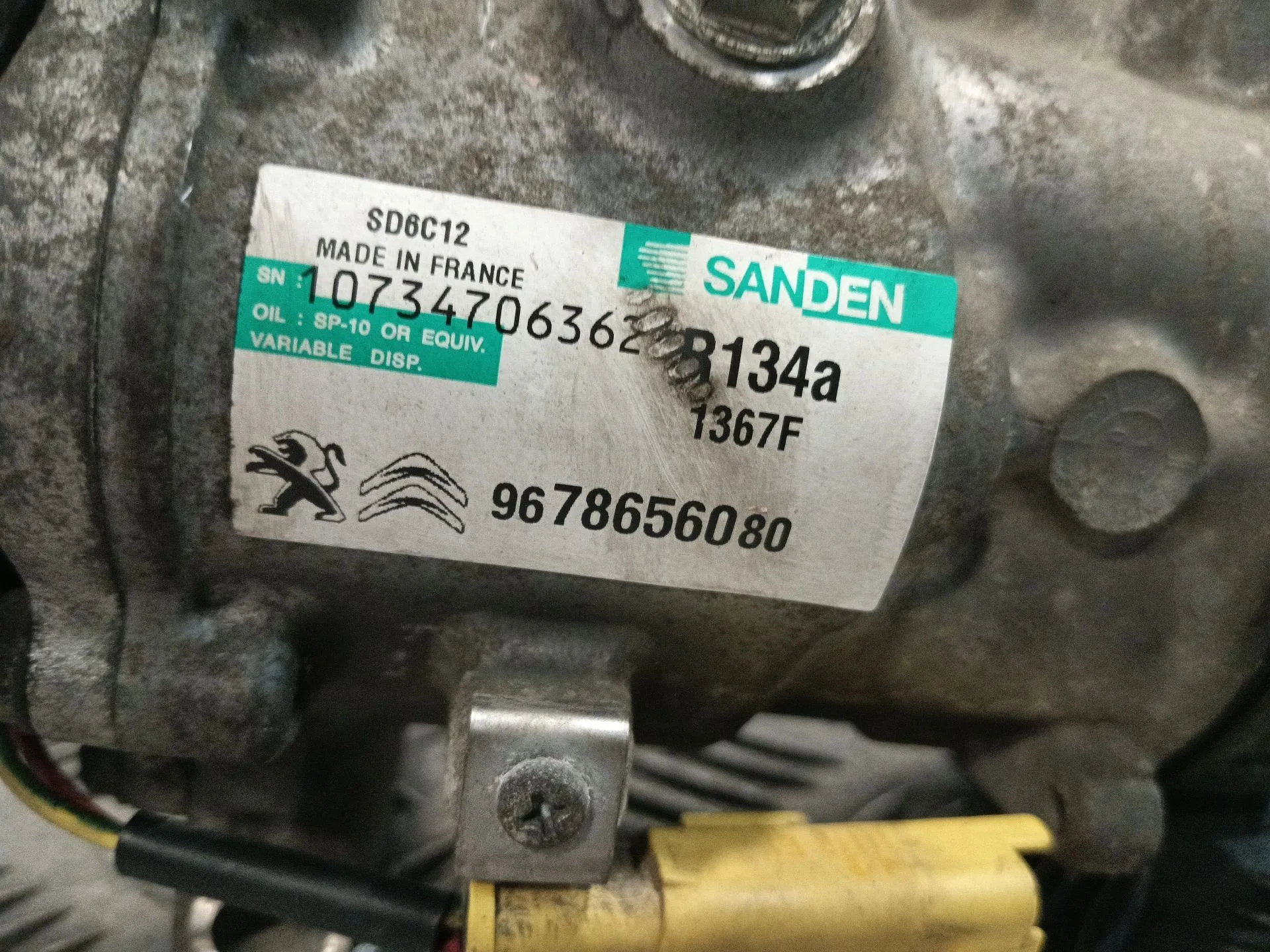 Compresor Aire Acondicionado para Peugeot 207
