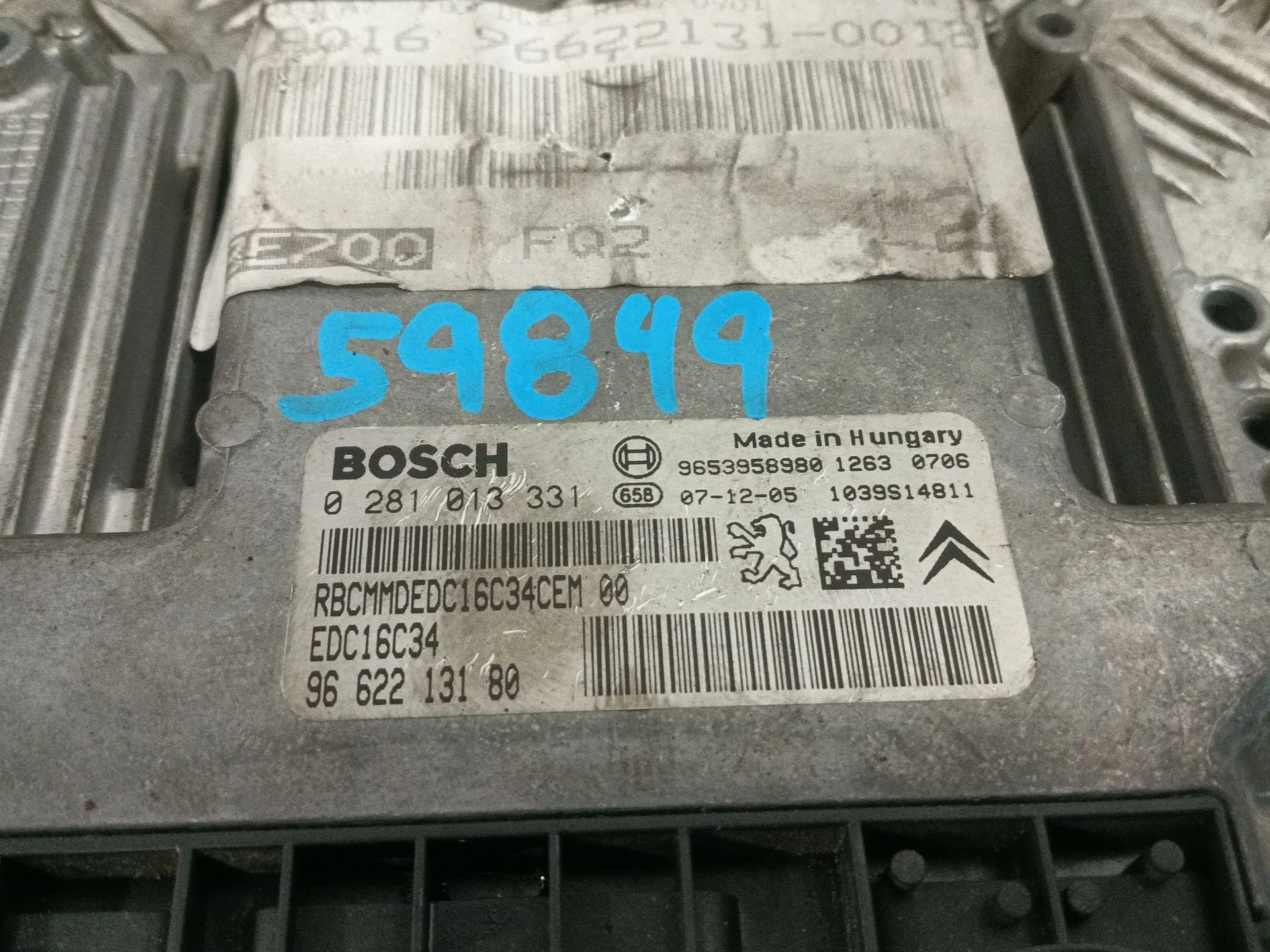 Centralita Motor Uce para Peugeot 207/207+ (Wa_, Wc_)