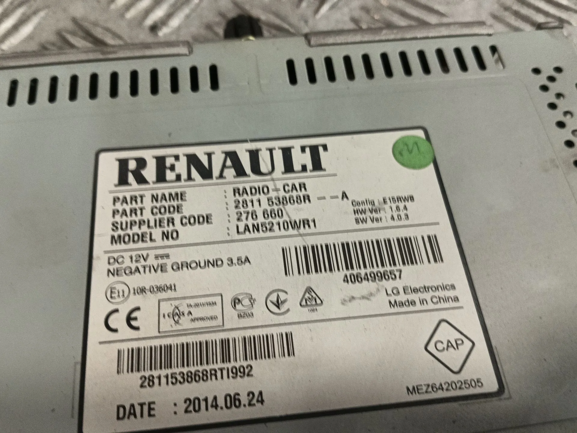 Pantalla Multifuncion para Renault Clio Iv (Bh_)