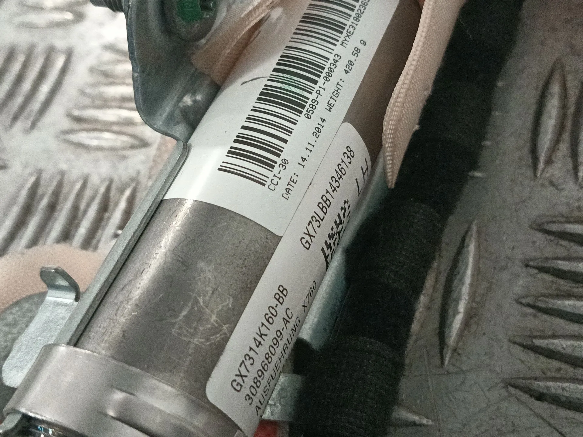 Airbag Cortina Delantero Izquierdo para Jaguar Xe (X760)