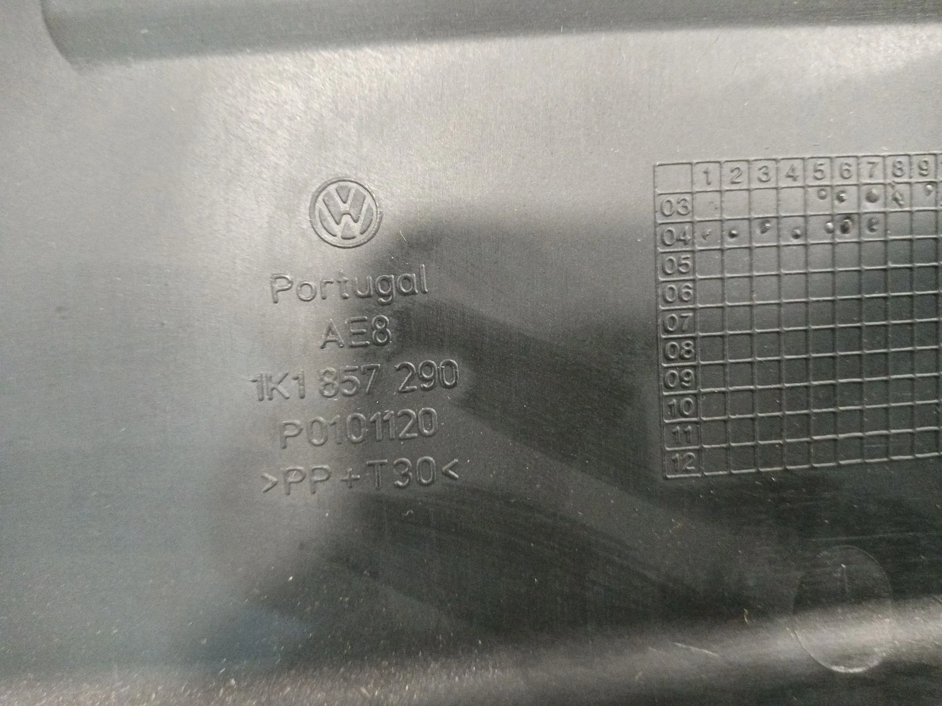 Guantera para Volkswagen Golf V (1K1)