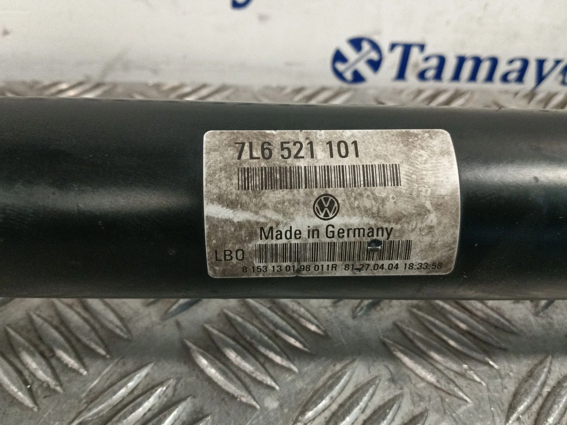 Transmision Central Delantera para Volkswagen Touareg (7La, 7L6, 7L7)