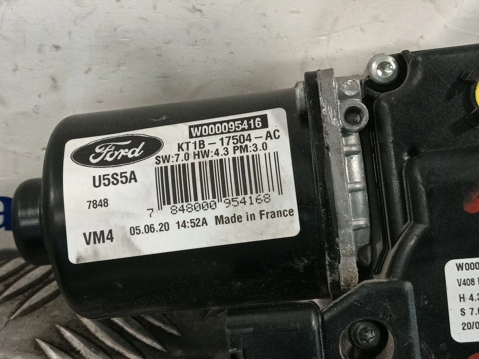 Motor Limpia Delantero para Ford Transit Connect V408 Furgoneta/Monovolumen
