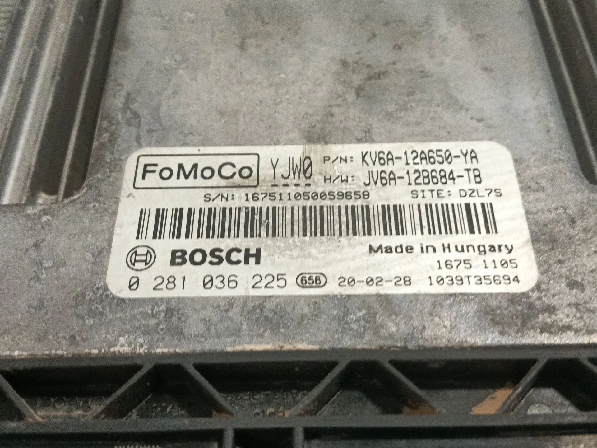 Centralita Motor Uce para Ford Transit Connect V408 Furgoneta/Monovolumen