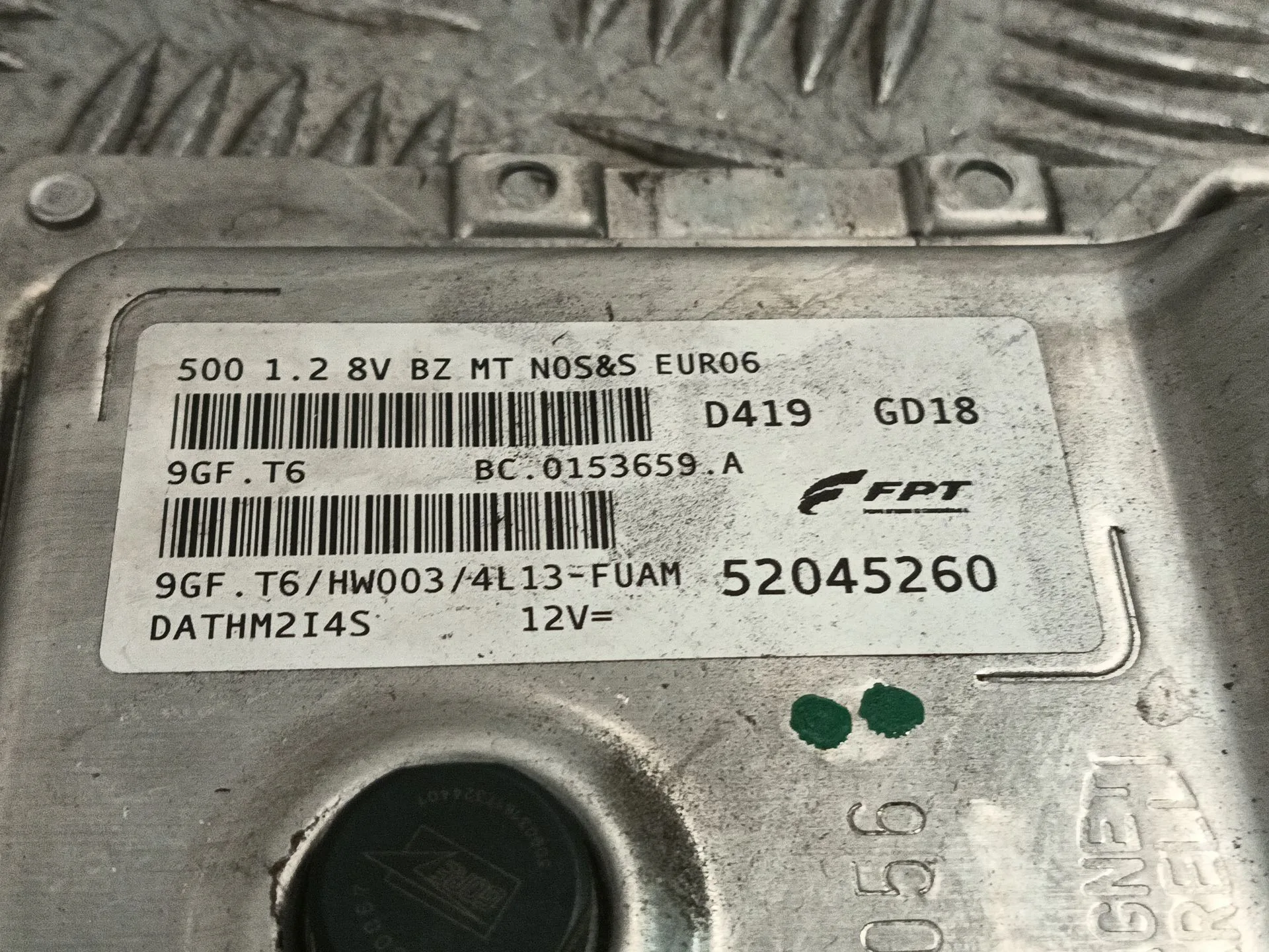 Centralita Motor Uce para Fiat 500 (312_)