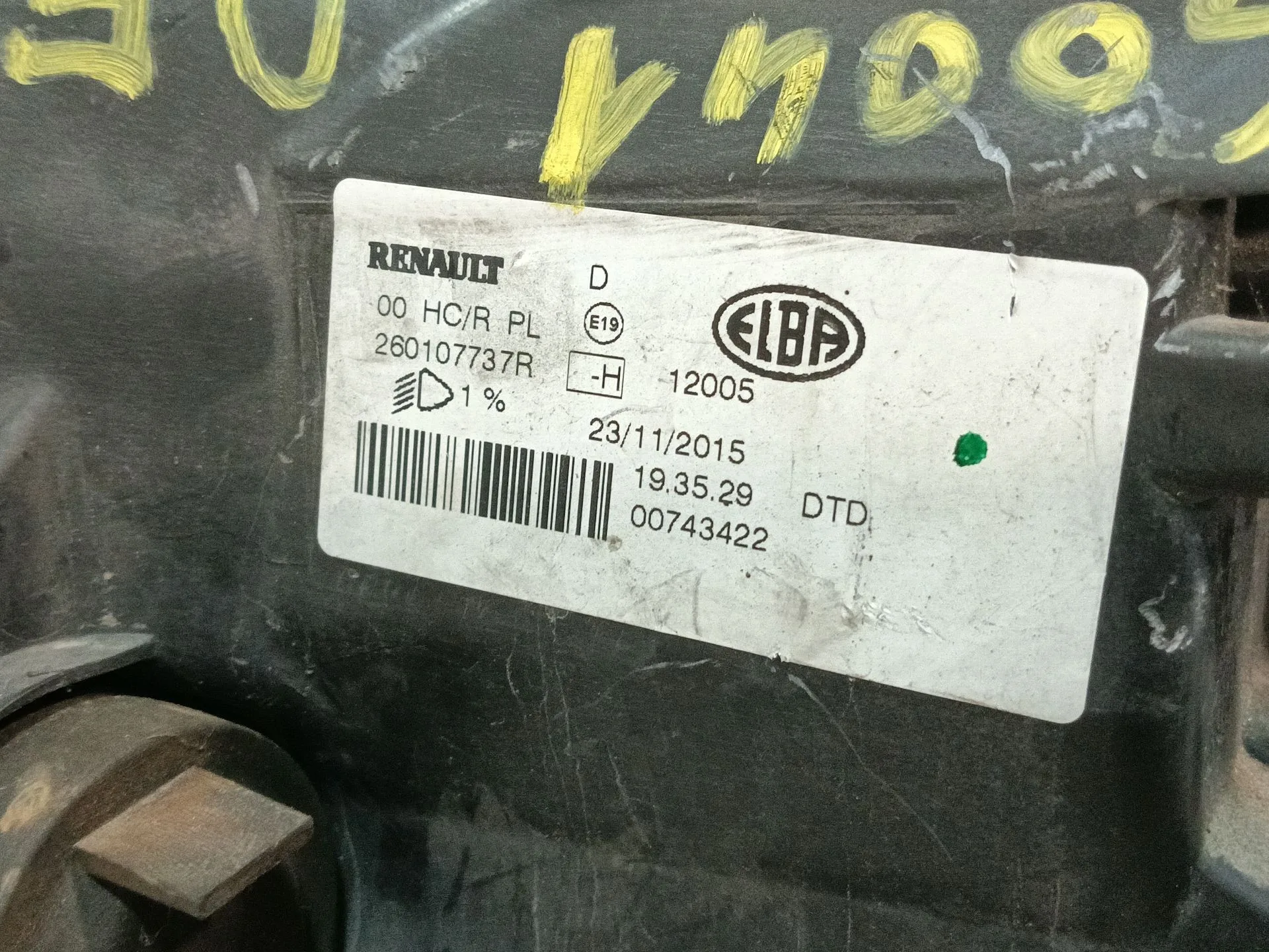 Faro Derecho para Dacia Logan Ii