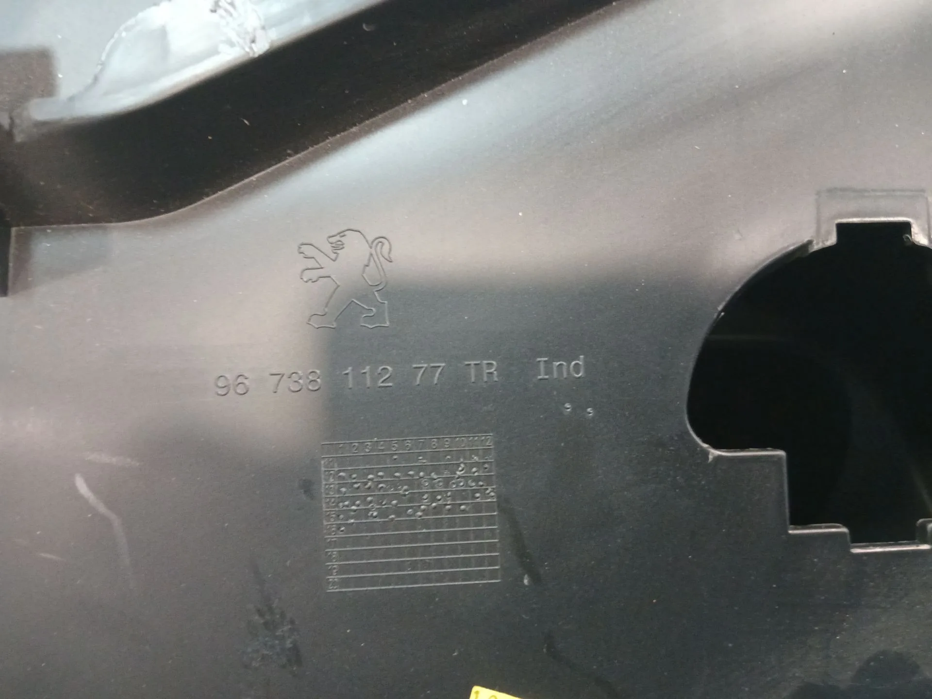 Guantera para Peugeot 208 I (Ca_, Cc_)