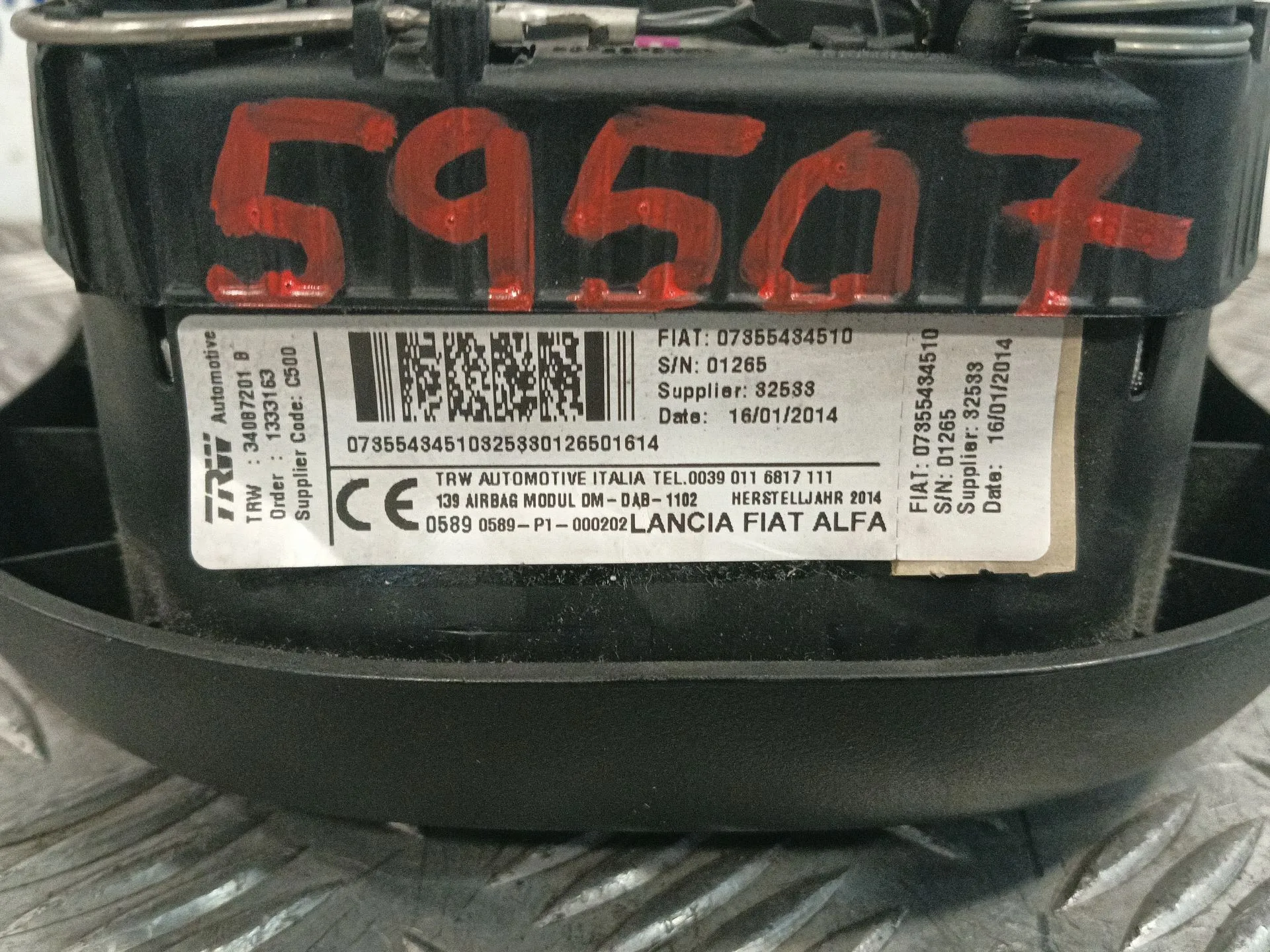Airbag Delantero Izquierdo para Fiat Panda (312_, 319_)