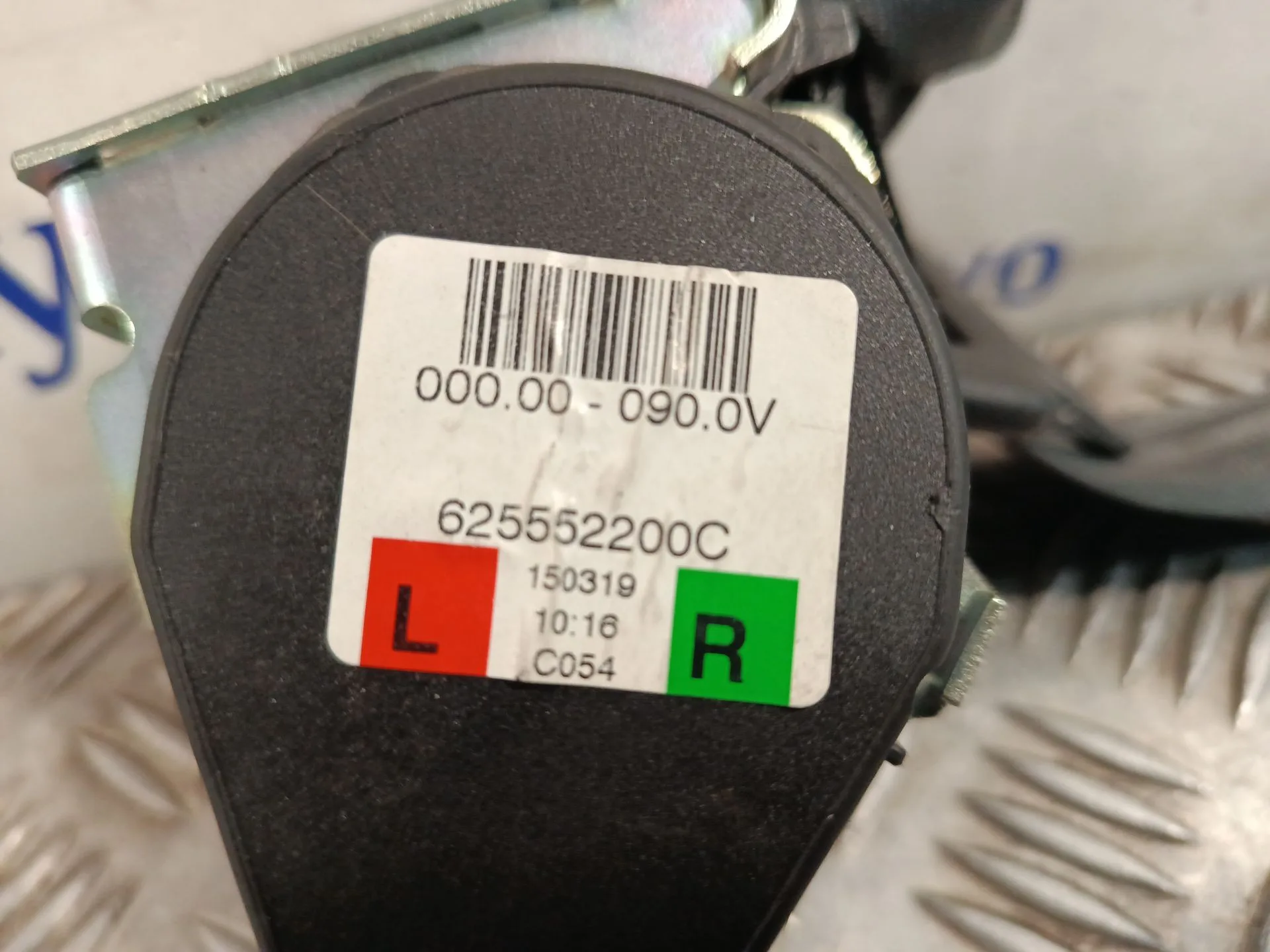 Cinturon Seguridad Trasero Izquierdo para Dacia Sandero