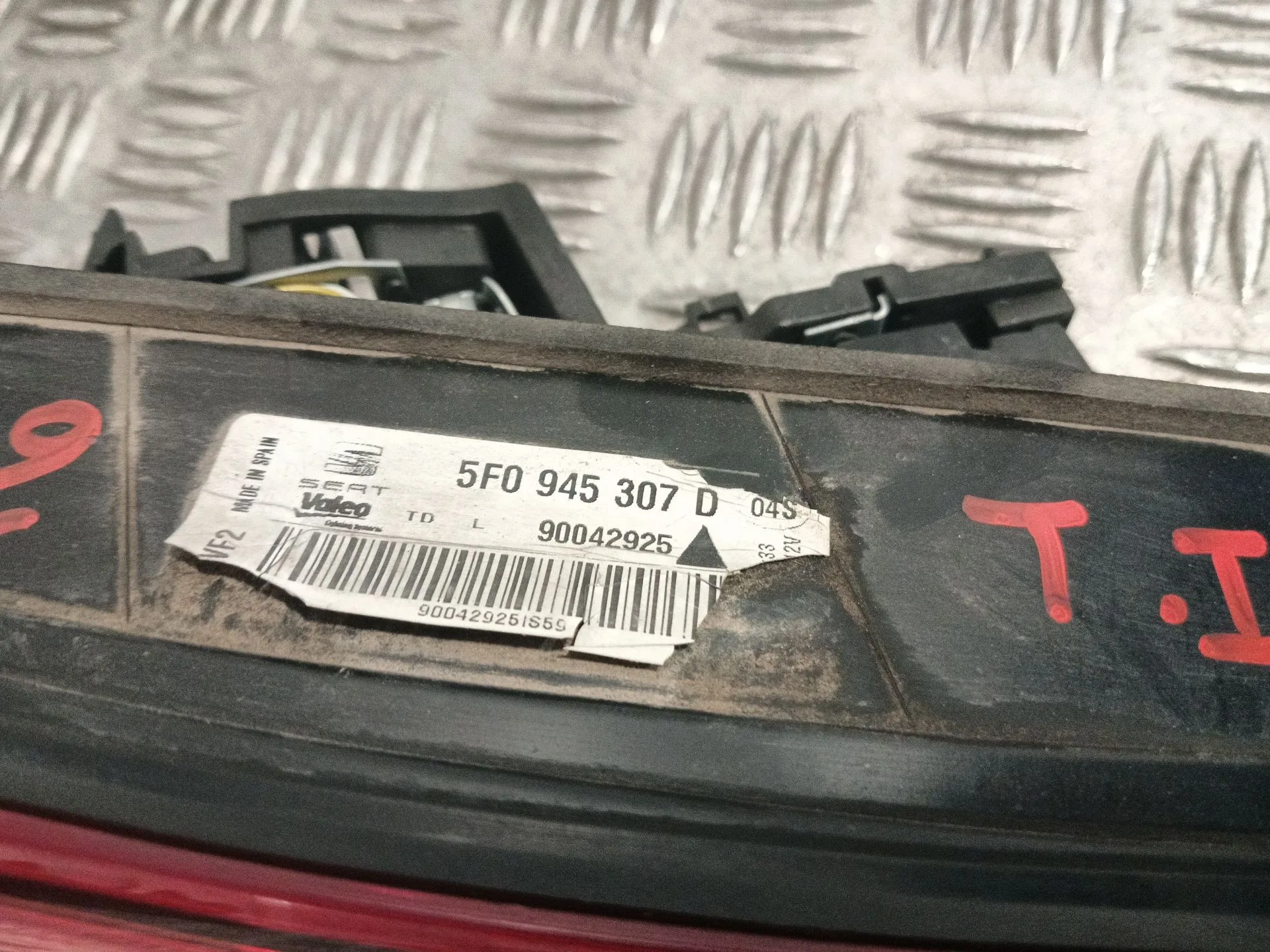 Piloto Trasero Izquierdo Interior para Seat Leon (5F1)