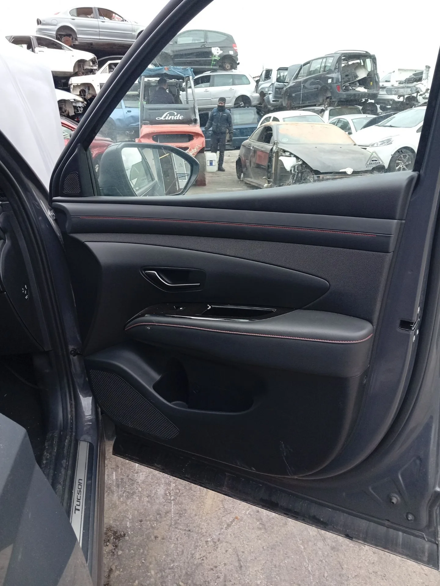 Elevalunas Delantero Derecho para Hyundai Tucson (Nx4E, Nx4A)