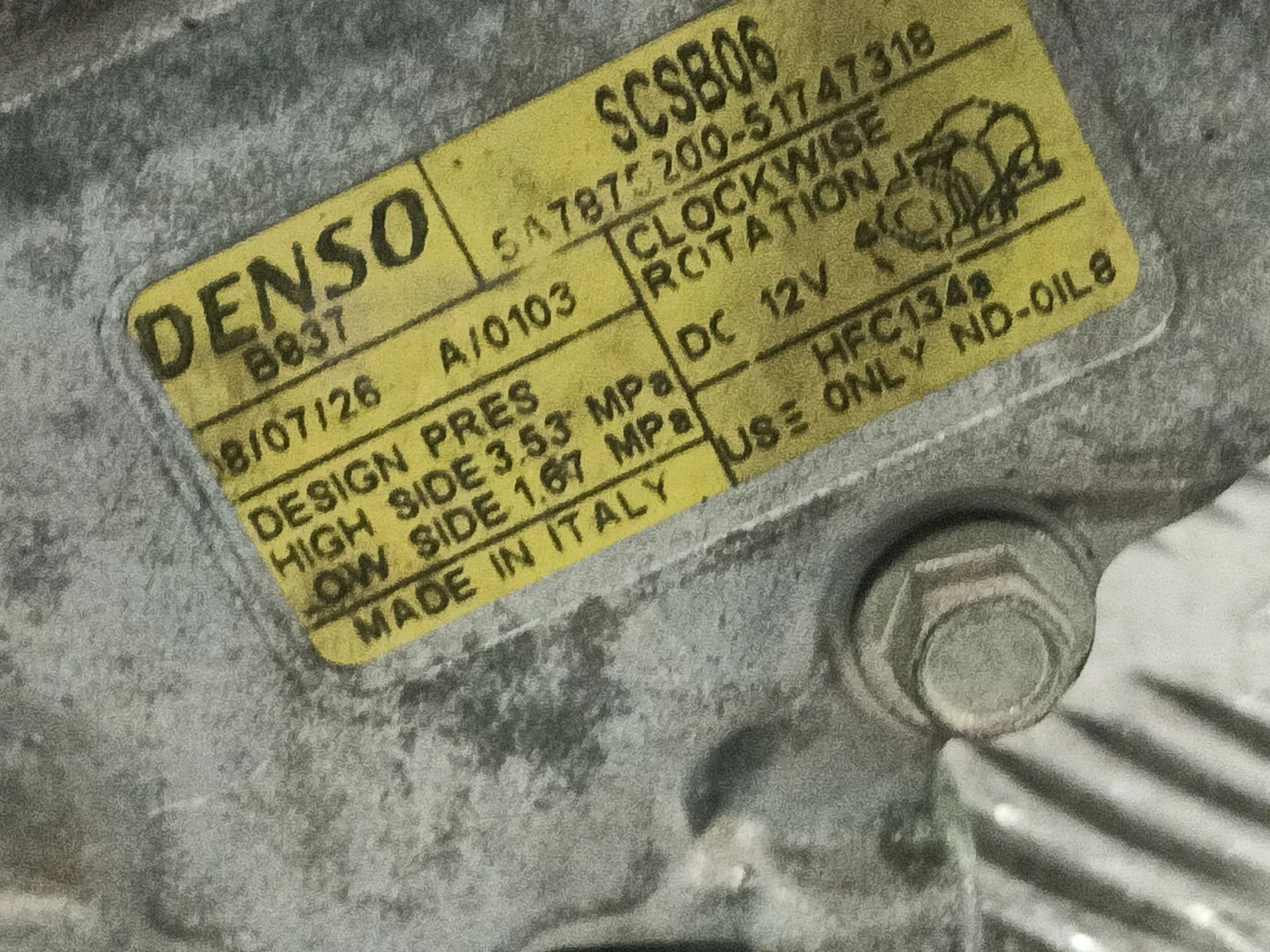 Compresor Aire Acondicionado para Fiat 500 C (312_)